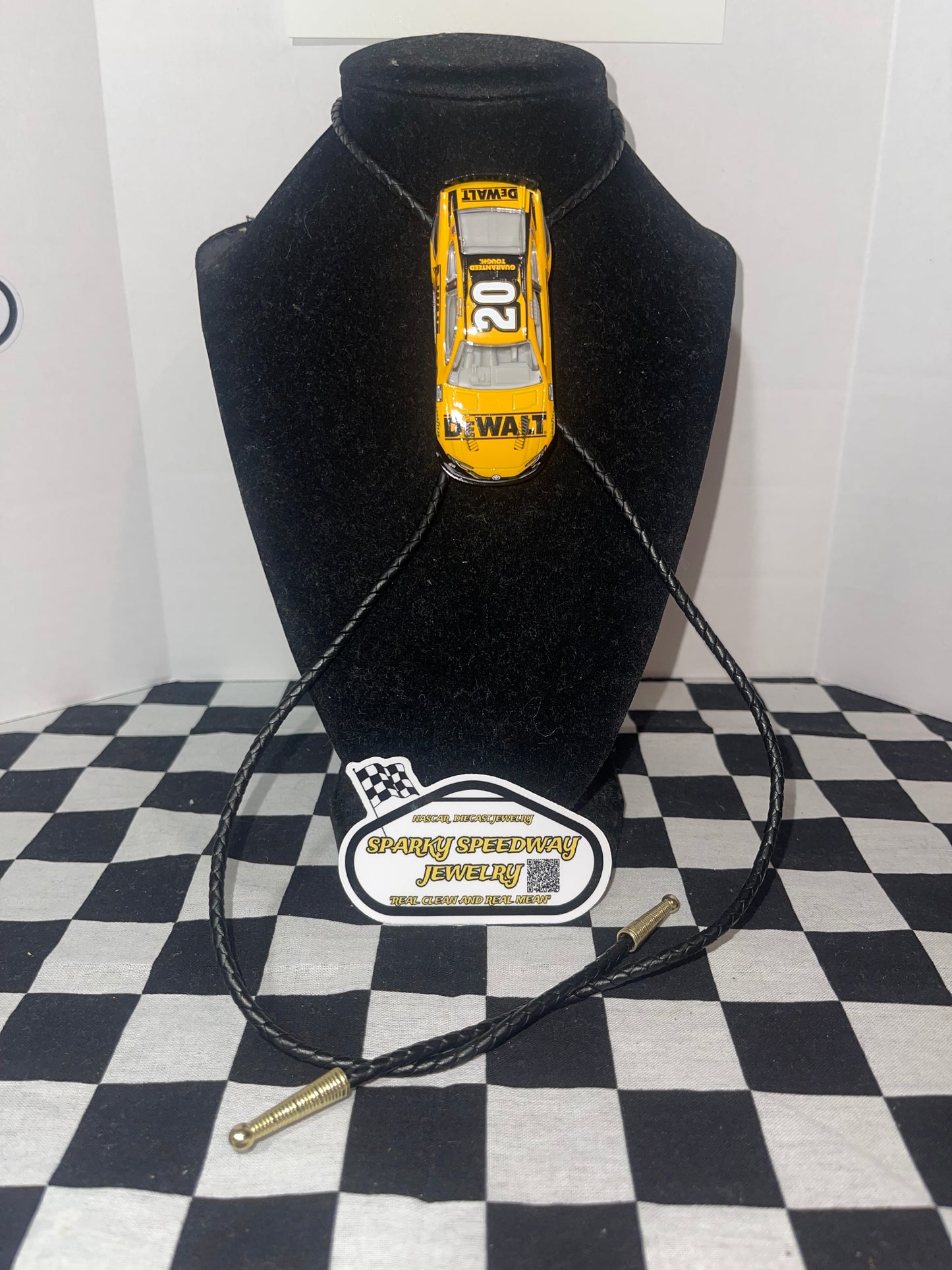 Nascar Bolo Tie - Christopher Bell #20 Dewalt