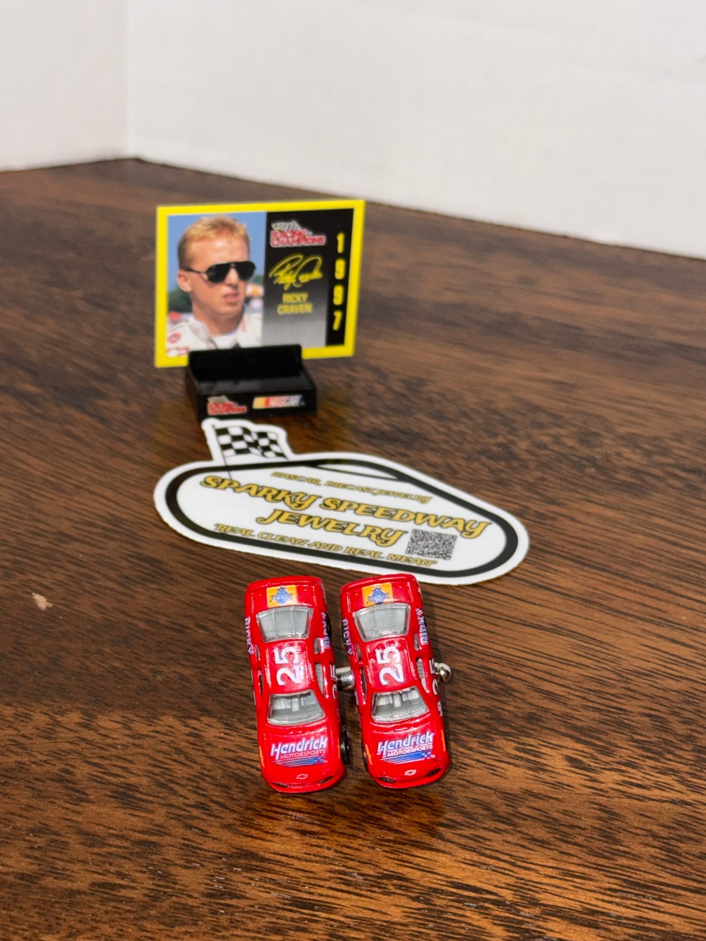 Nascar Cufflinks - Ricky Craven #25 Hendrick Motorsports