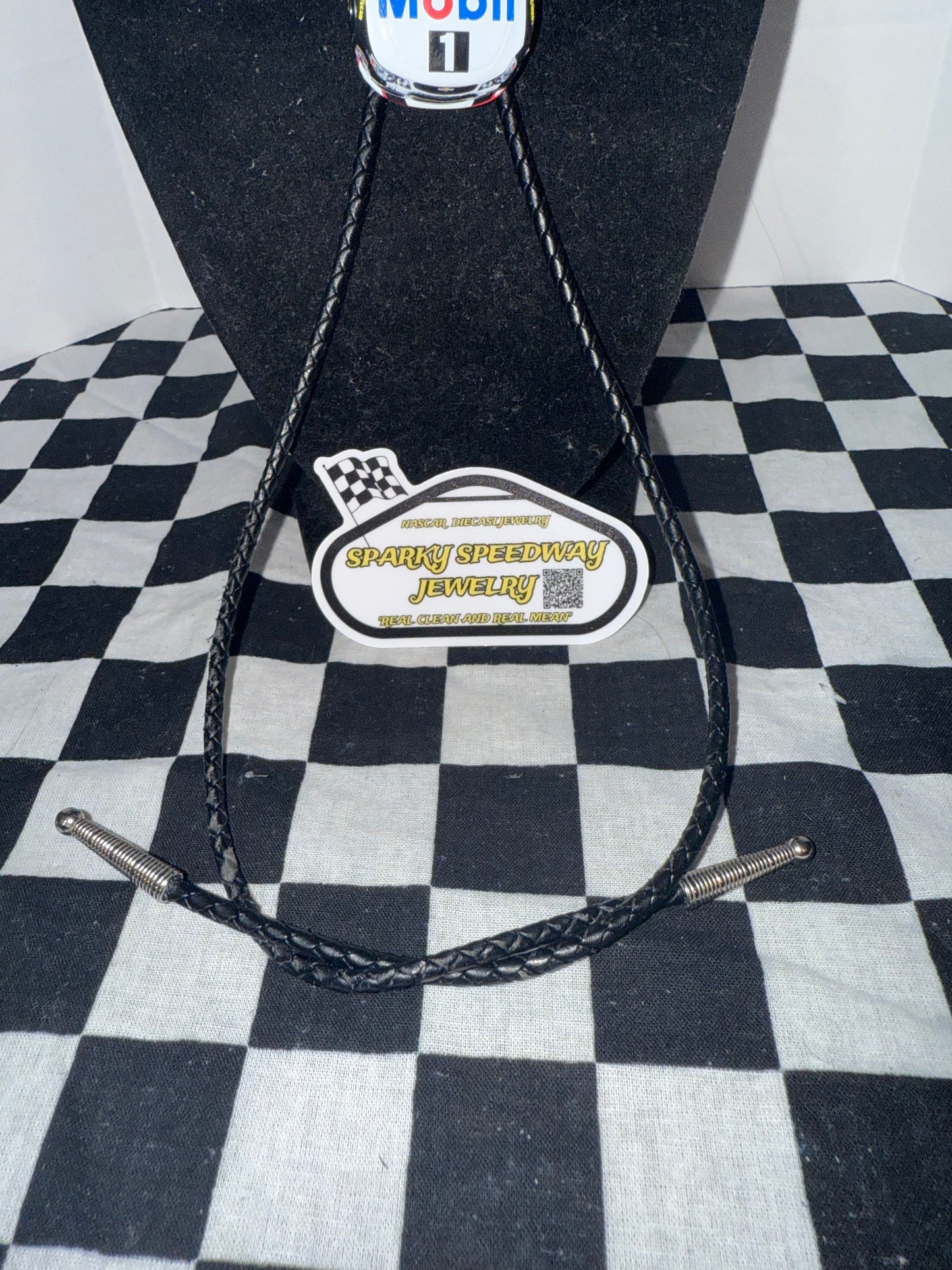 Nascar Bolo Tie - Tony Stewart #14 Mobil 1/Bass Pro