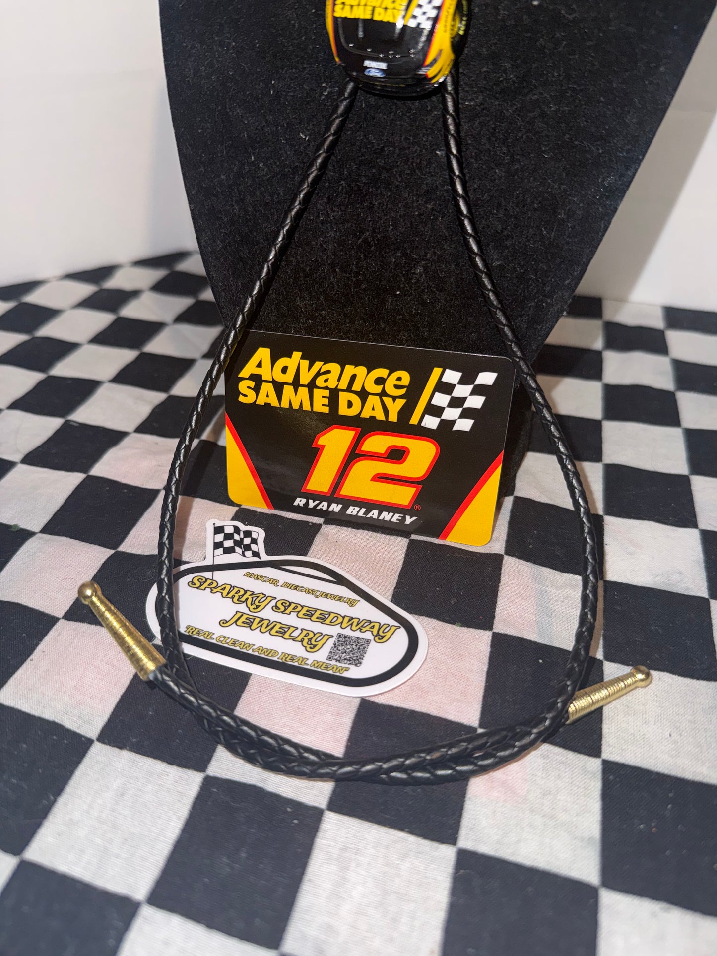 Nascar Bolo Tie - Ryan Blaney #12 Advance Auto Parts