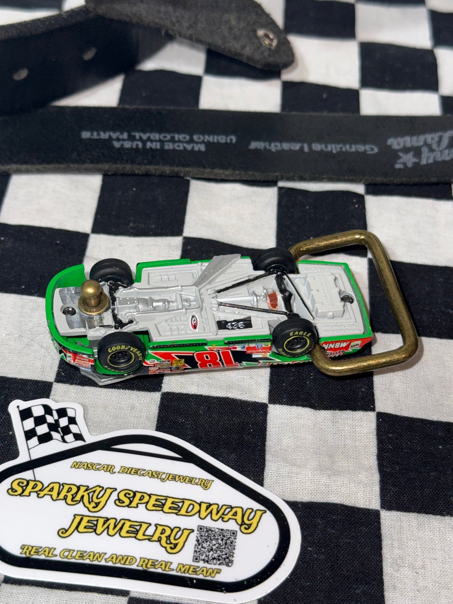 Nascar Belt Buckle - Bobby Labonte #18 Interstate Batteries