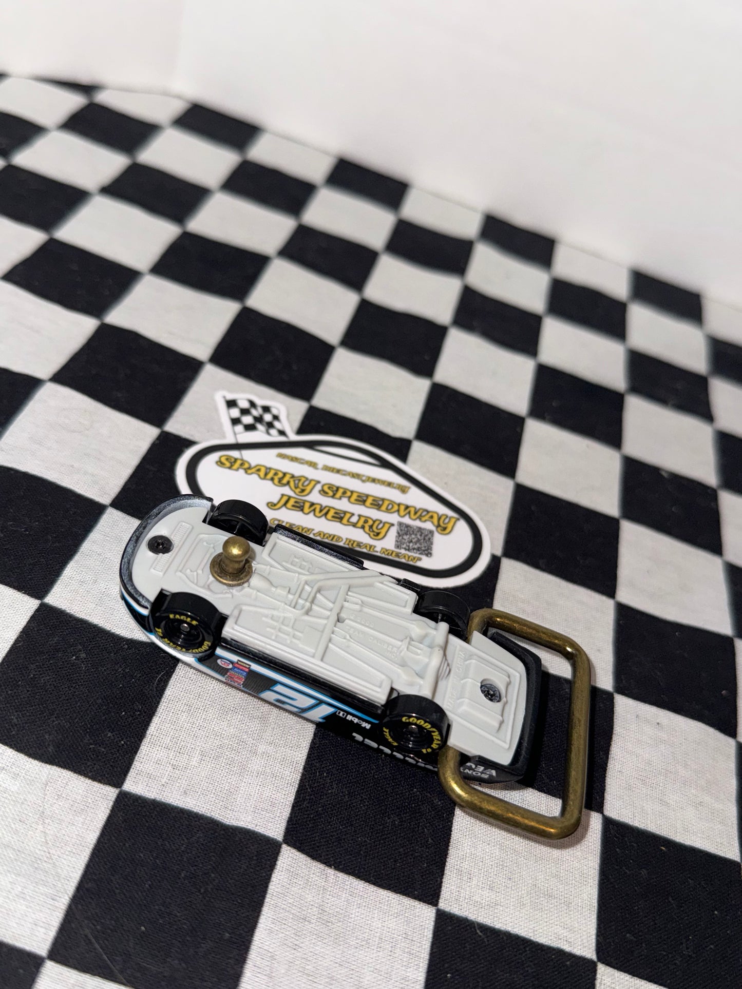 Nascar Belt Buckle - Ryan Newman #12 Alltel