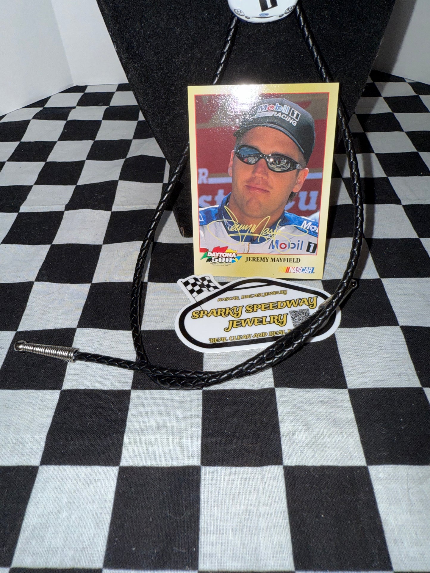 Nascar Bolo Tie - Jeremy Mayfield #12 Mobil 1
