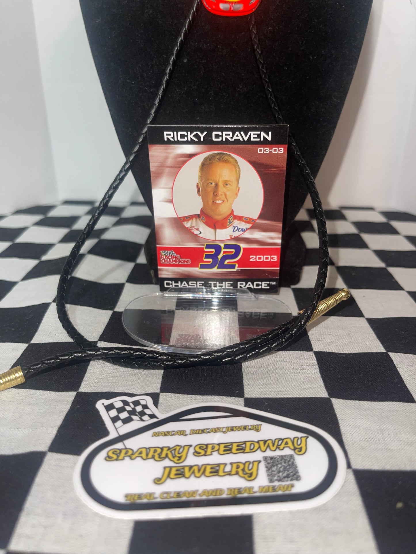 Nascar Bolo Tie - Ricky Craven #32 Tide