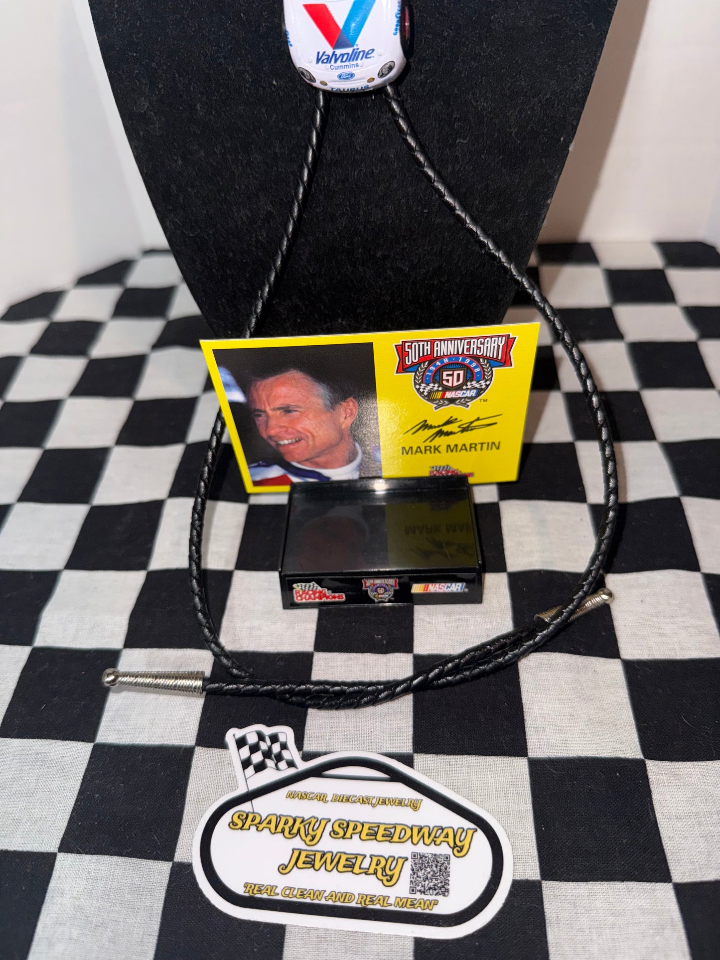 Nascar Bolo Tie - Mark Martin #6 Valvoline (1998)