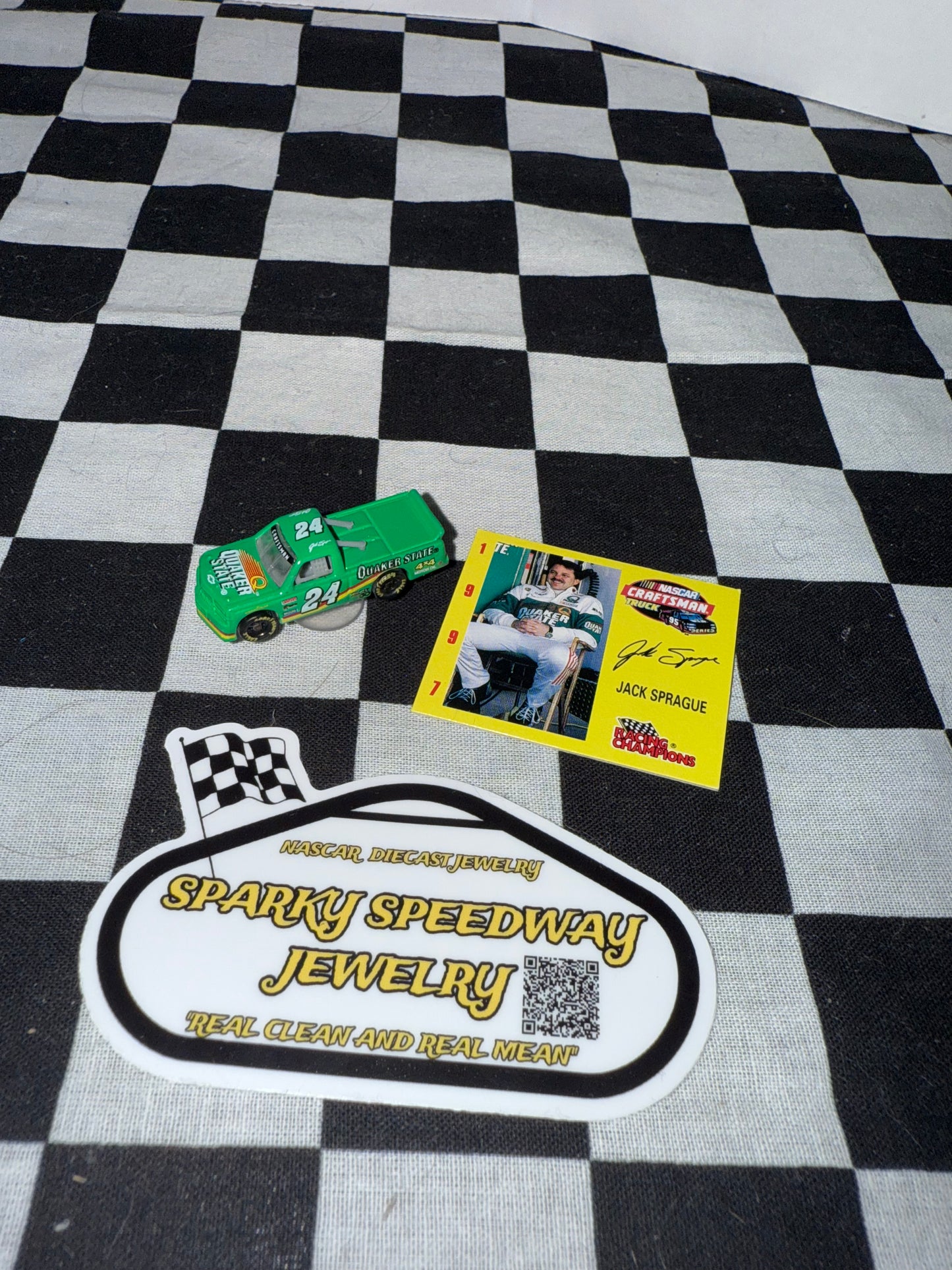 Nascar Croc Charm - Jack Sprague #24 Quaker State (1:144)