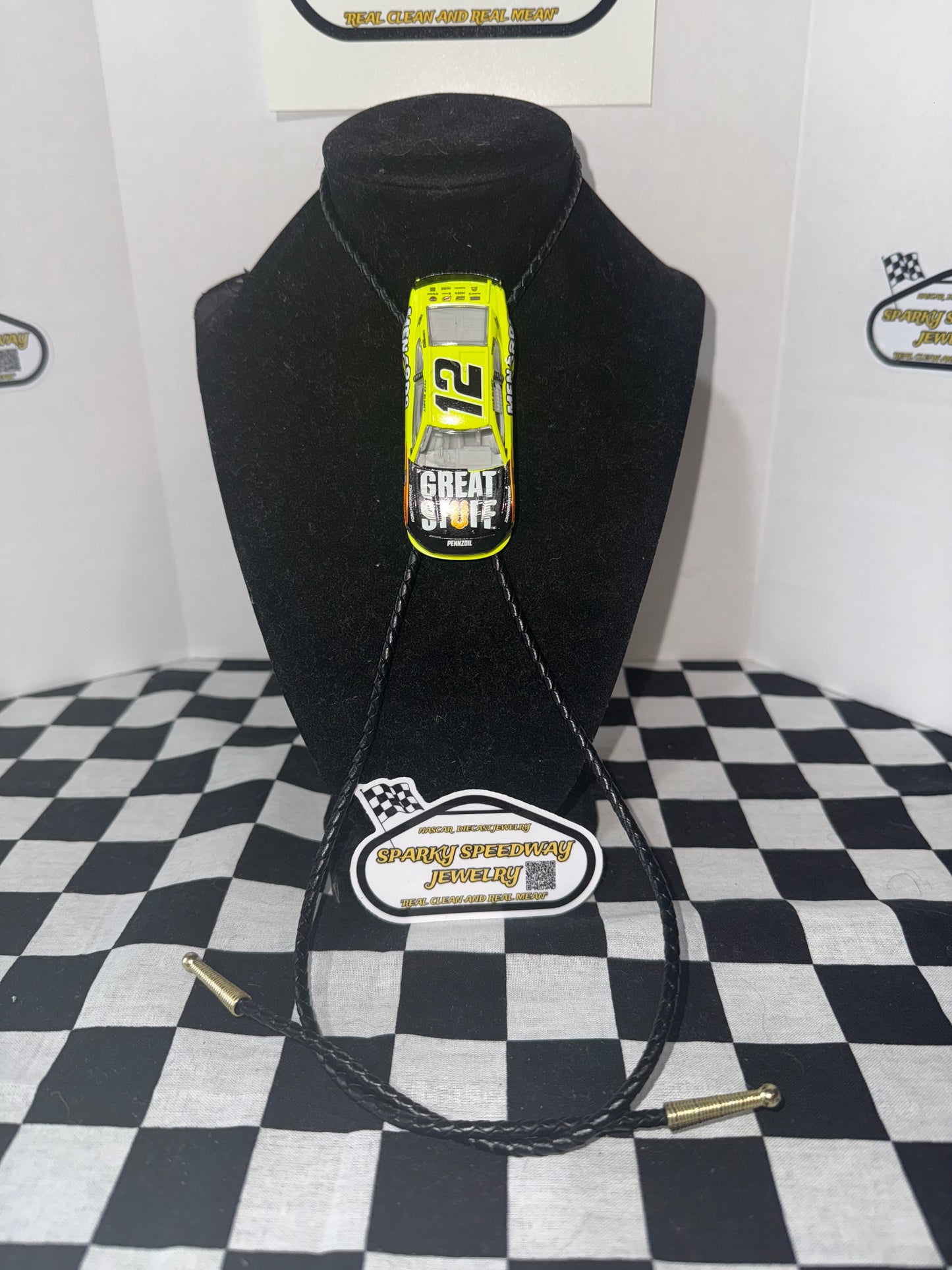 Nascar Bolo Tie - Ryan Blaney #12 Menards