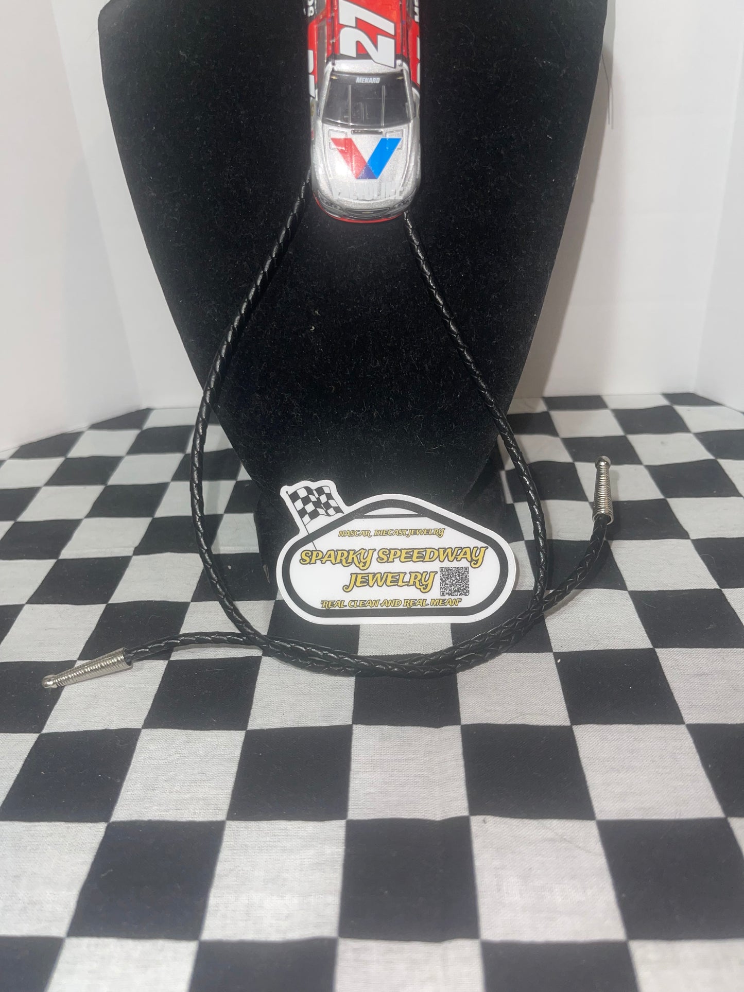 Nascar Bolo Tie - Paul Menard #27 Valvoline (2016 Darlington Throwback)