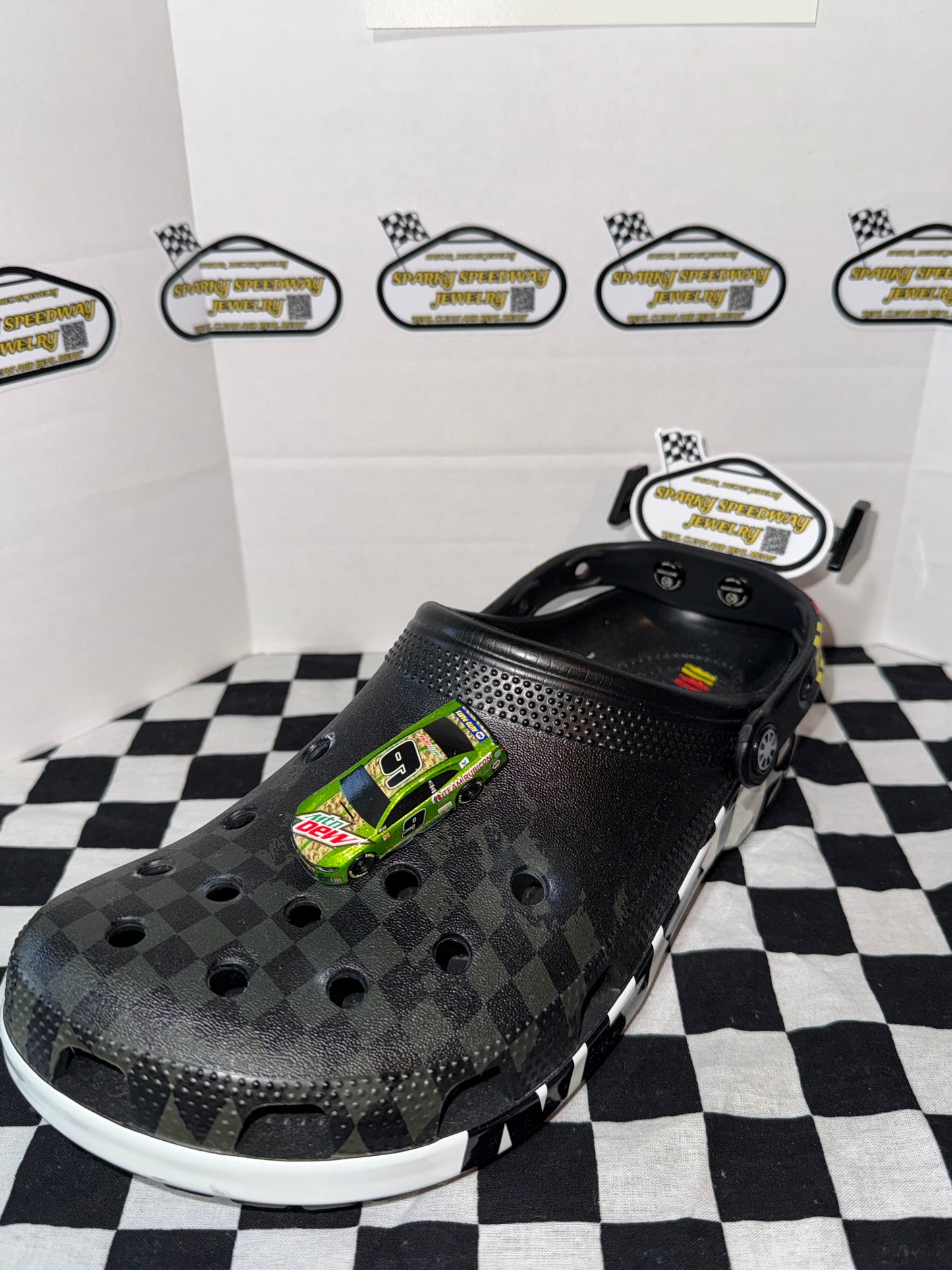 Nascar Croc Charm - Chase Elliott #9 Mountain Dew