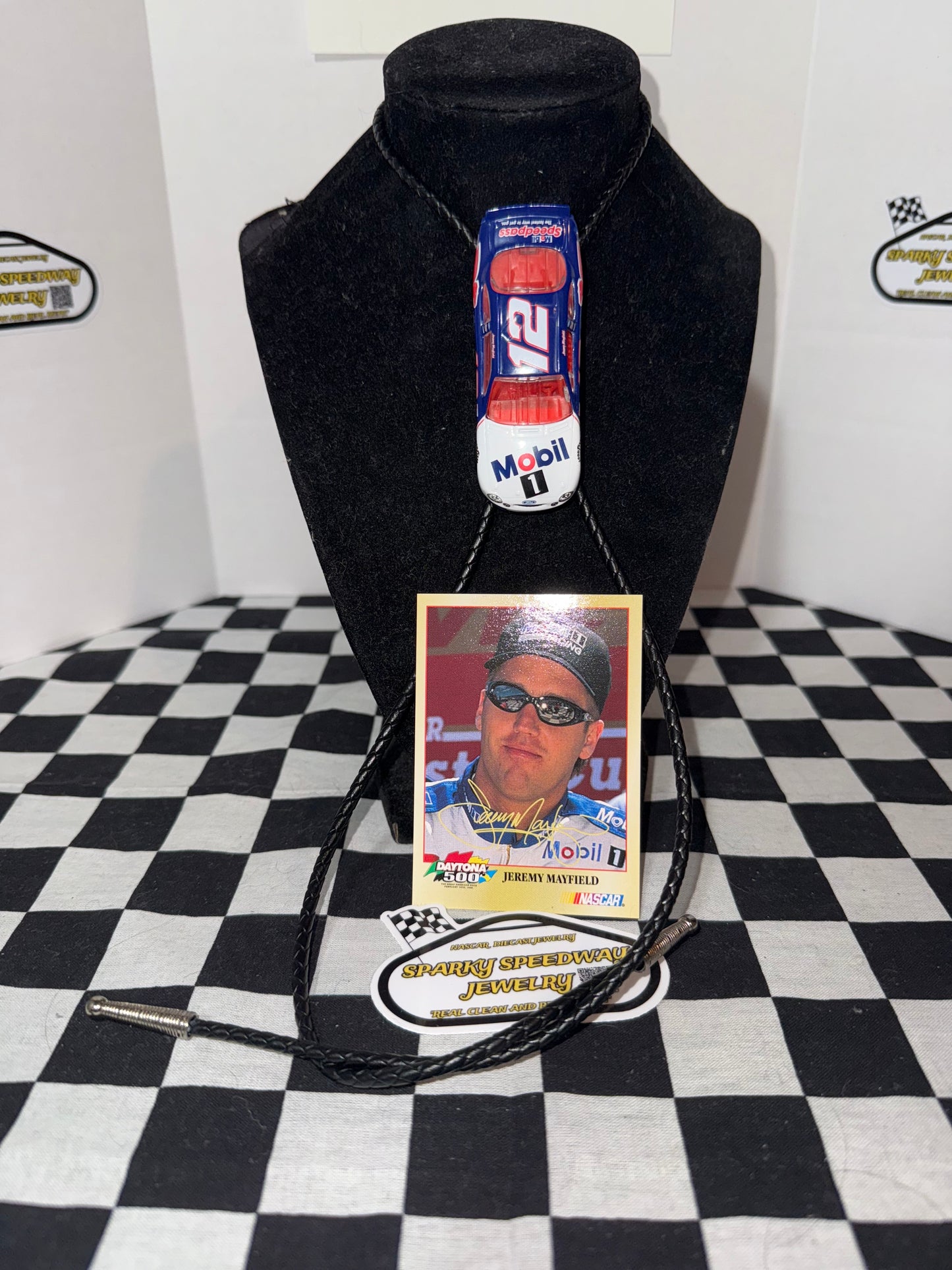 Nascar Bolo Tie - Jeremy Mayfield #12 Mobil 1