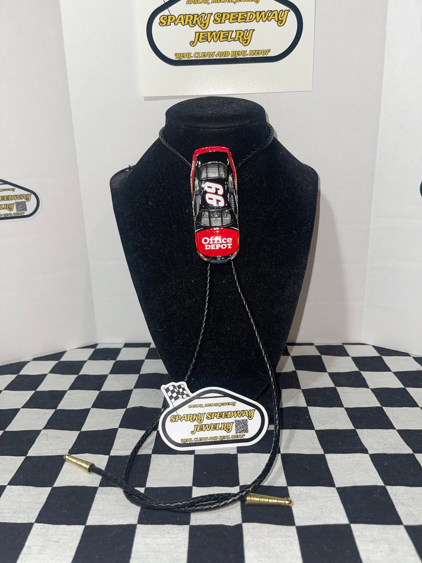 Nascar Bolo Tie - Carl Edwards #99 Office Depot