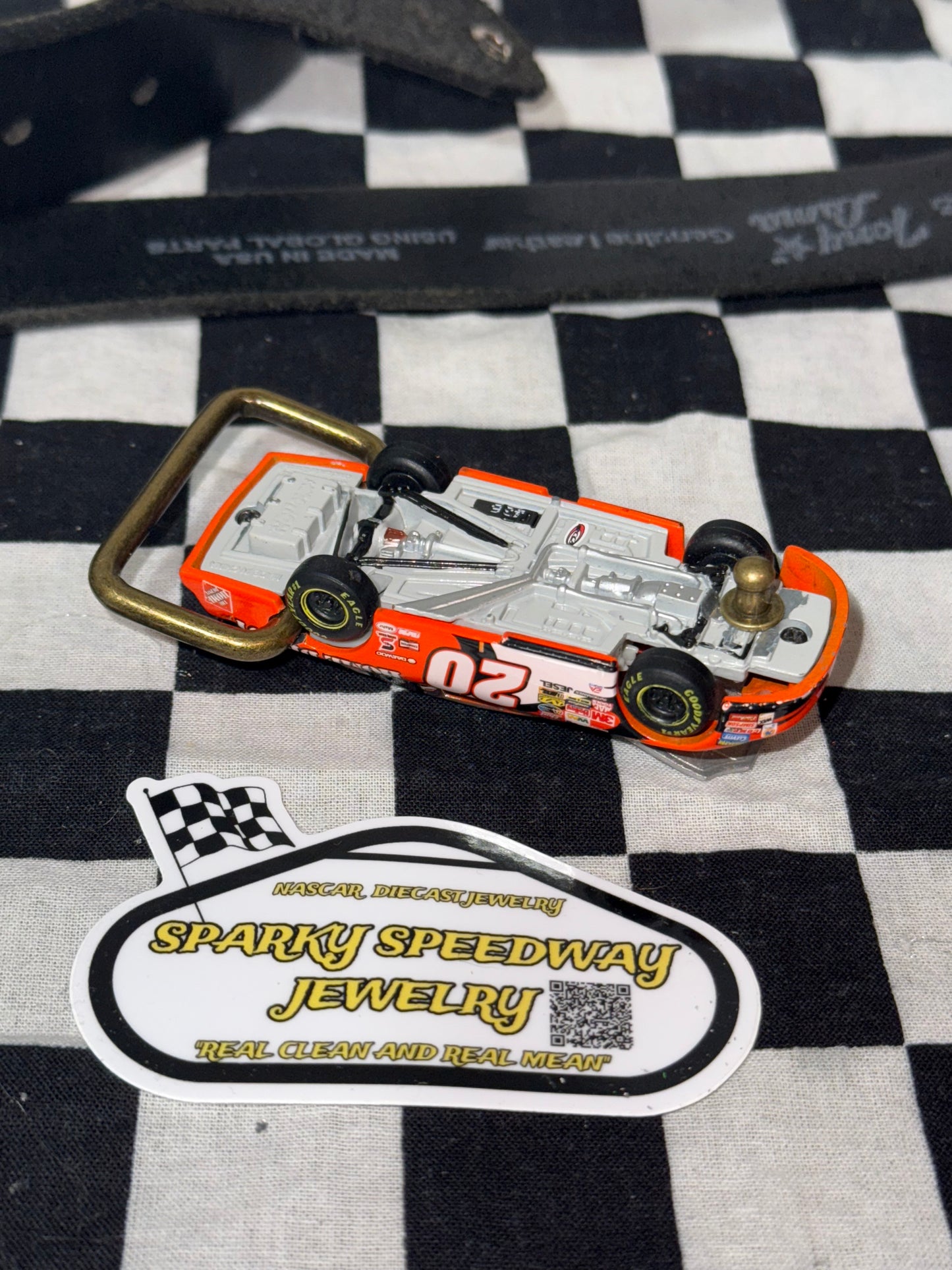 Nascar Belt Buckle - Tony Stewart #20 HomeDepot