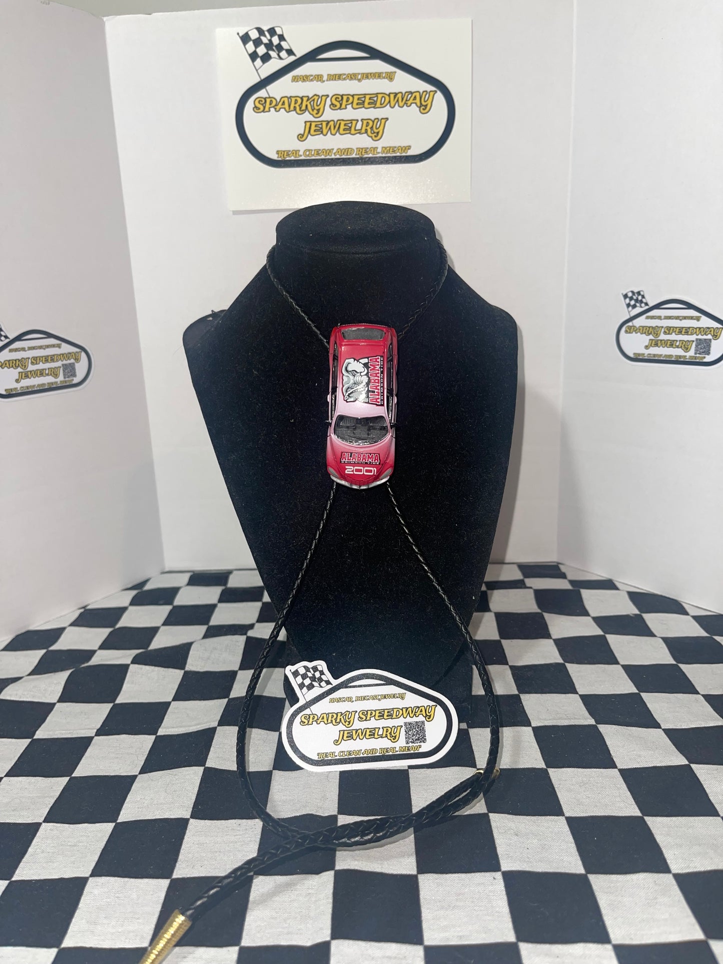 College Football Bolo Tie - Alabama Crimson Tide PT Cruiser