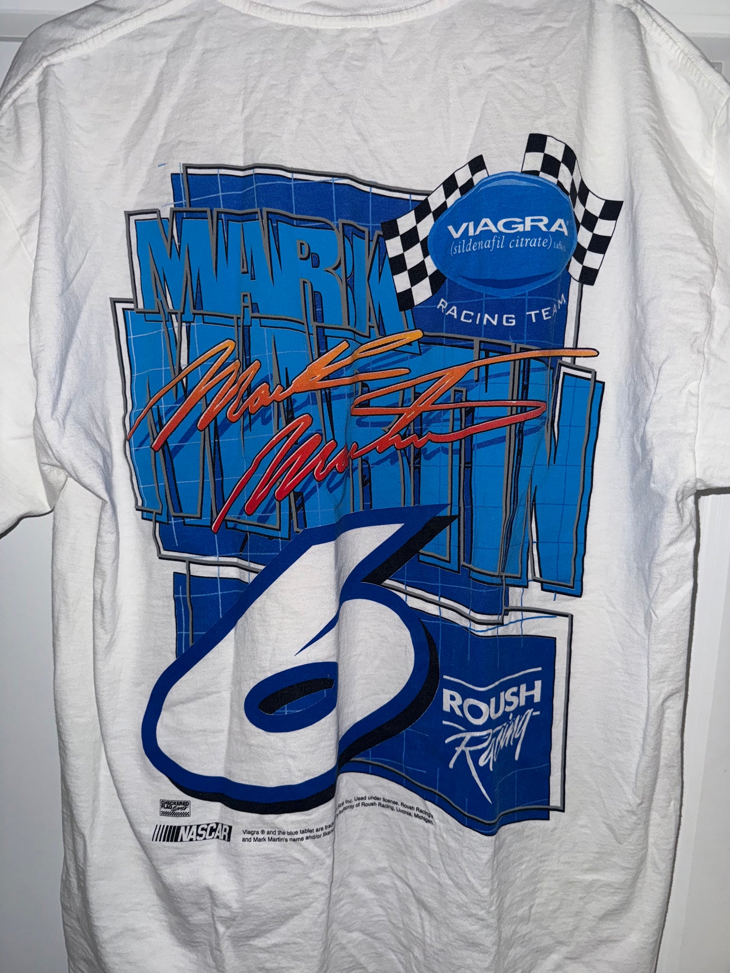 Nascar Bolo Tie/T-Shirt Set- Mark Martin #6 Viagra