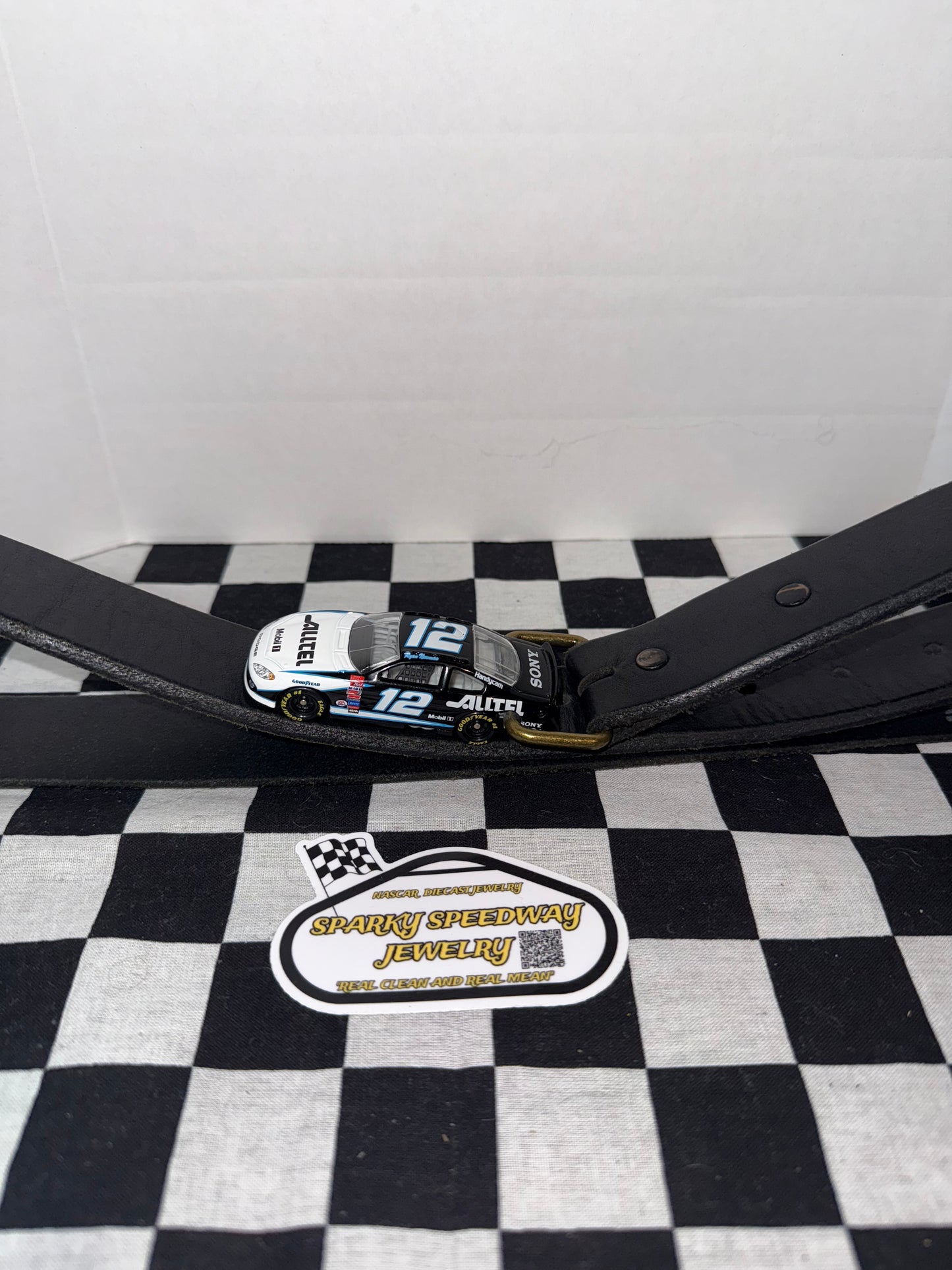 Nascar Belt Buckle - Ryan Newman #12 Alltel