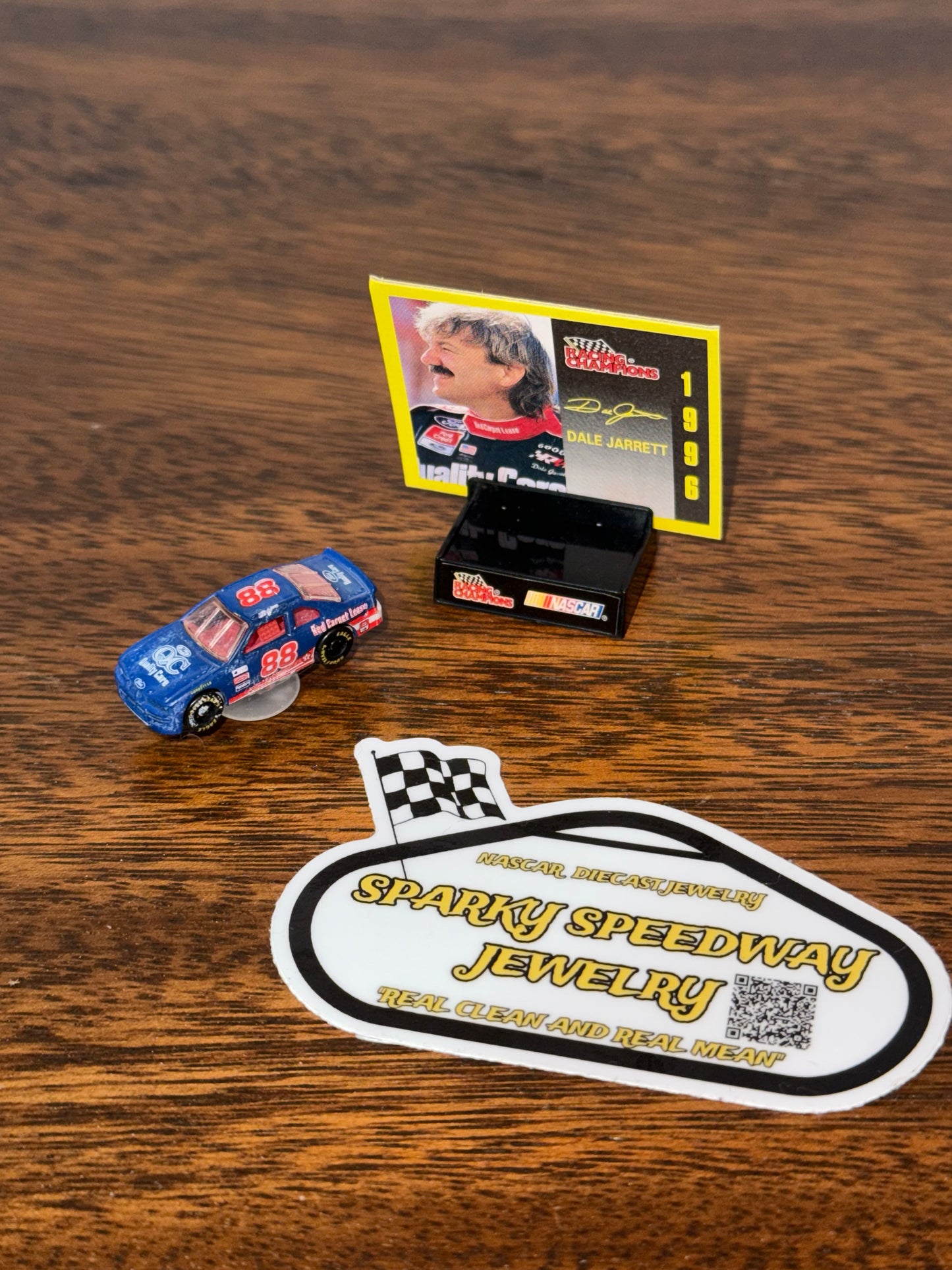 Nascar Croc Charm - Dale Jarrett #88 Ford Quality Care
