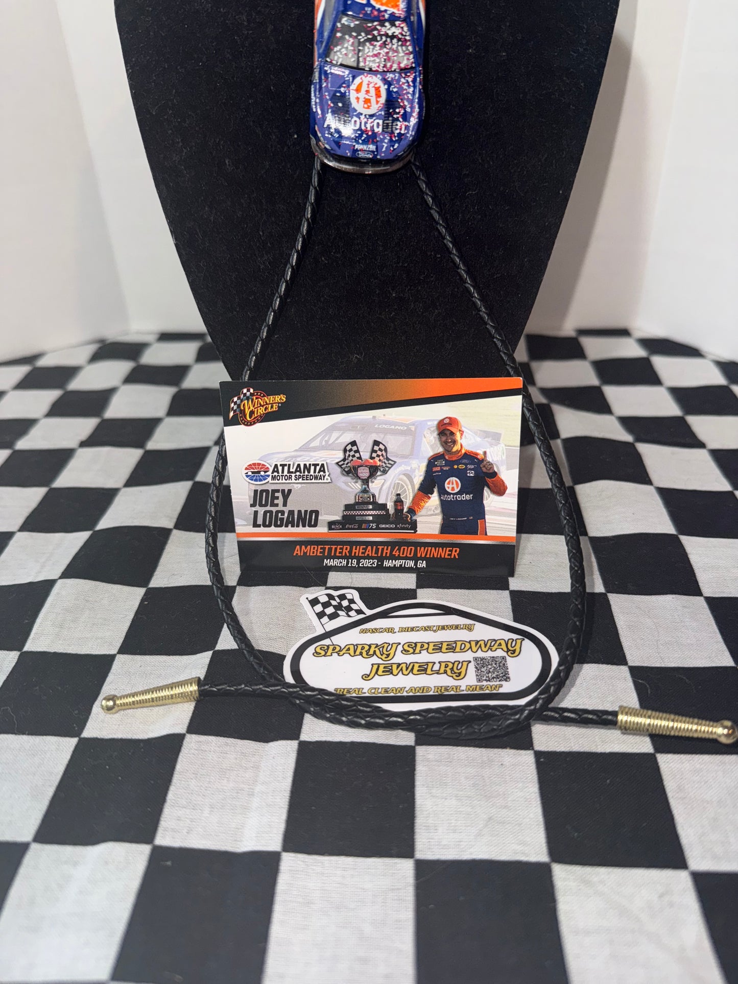 Nascar Bolo Tie - Joey Logano #22 Autotrader (2023 Atlanta Win)