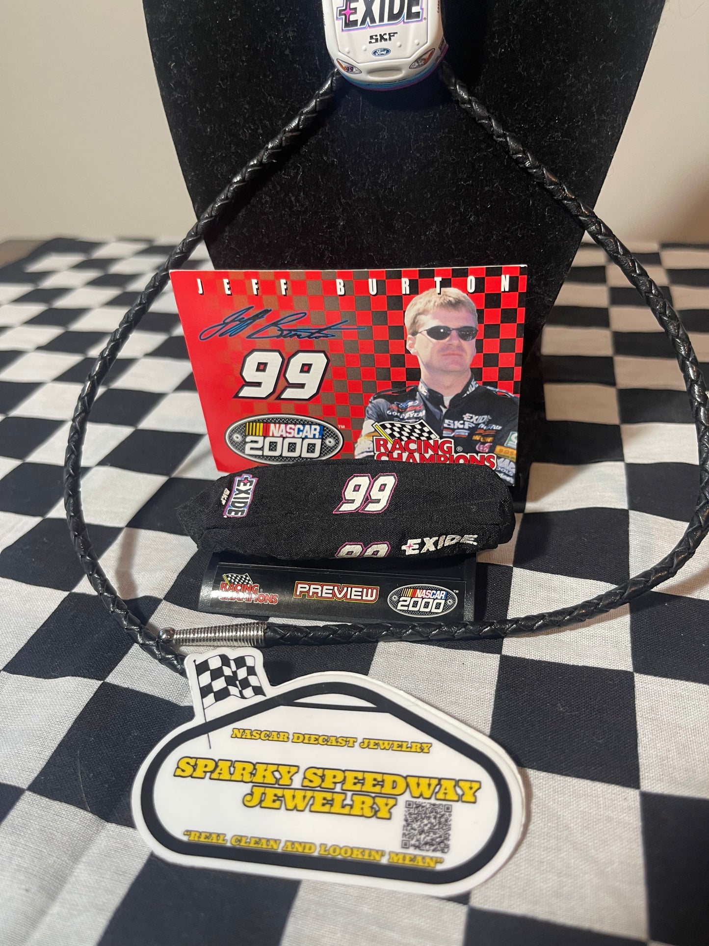 Nascar Bolo Tie - Jeff Burton #99 Exide (2000)