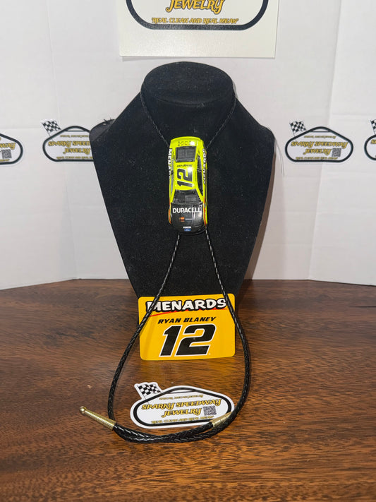 Nascar Bolo Tie - Ryan Blaney #12 Menards