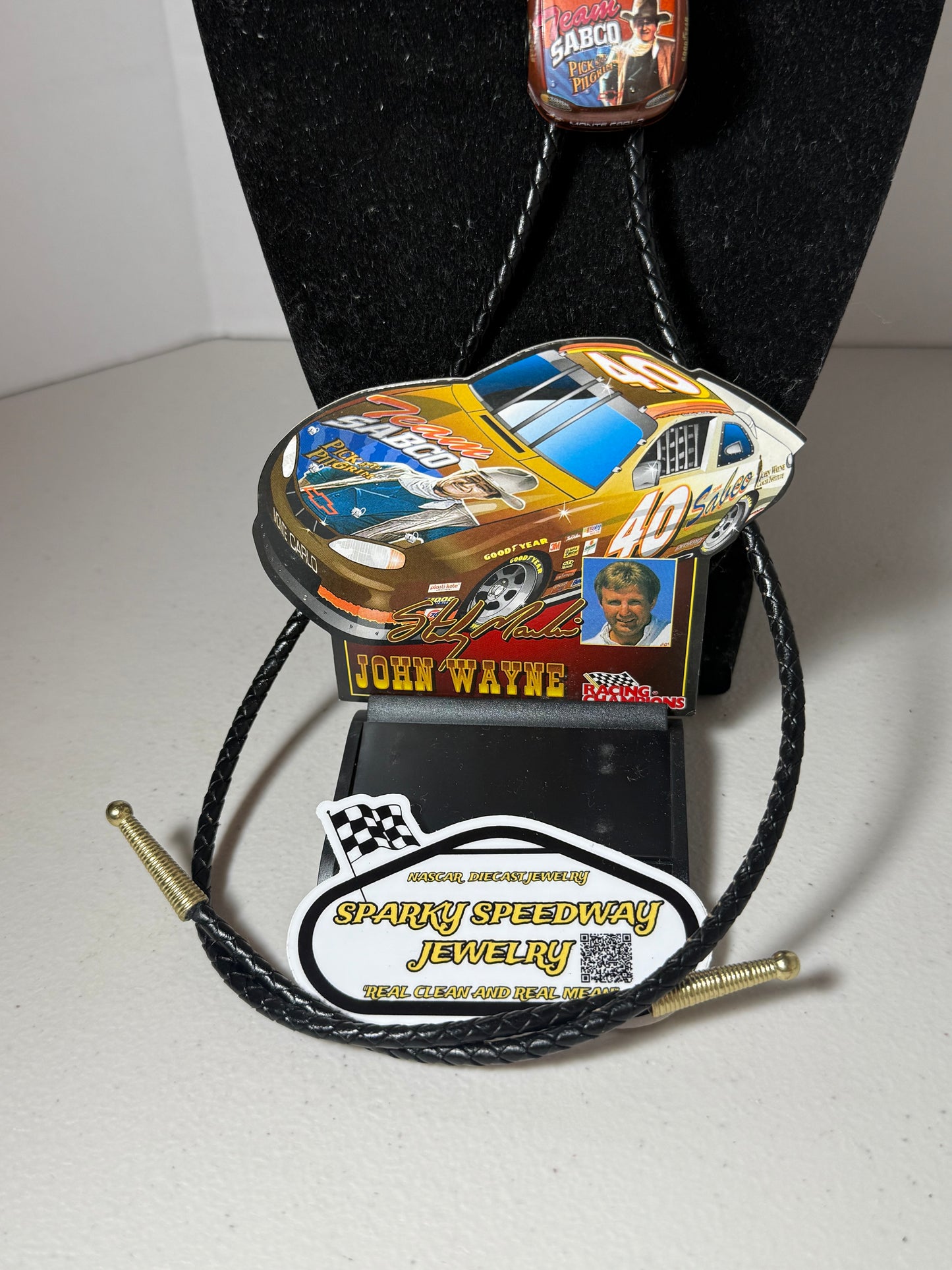 Nascar Bolo Tie - Sterling Marlin #40 John Wayne/Sabco
