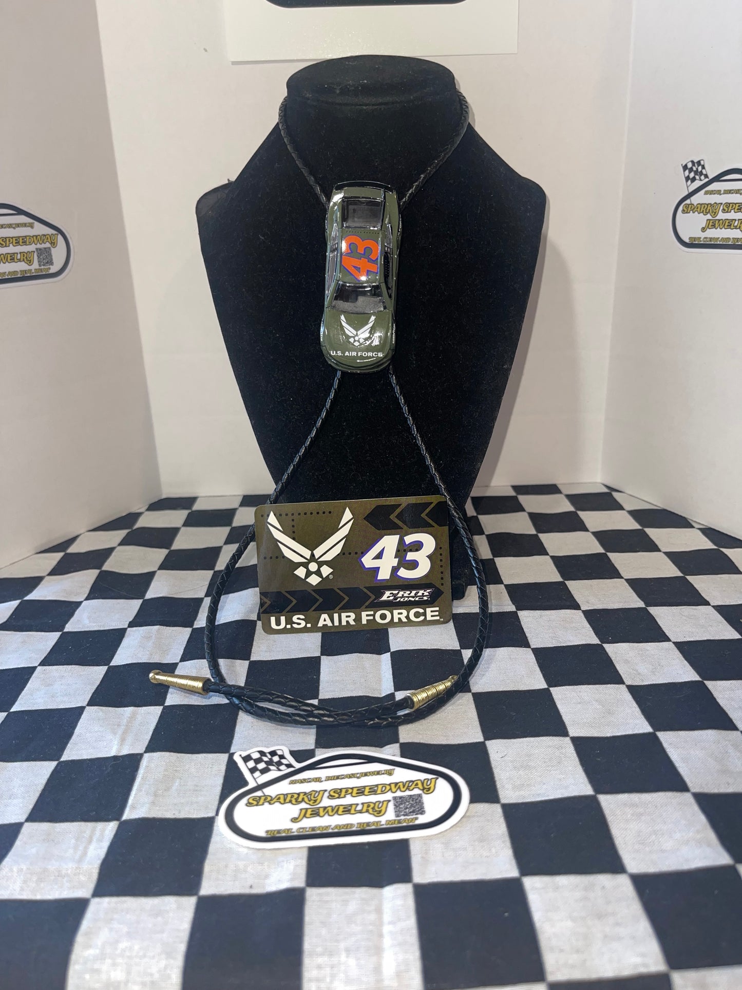 Nascar Bolo Tie - Erik Jones #43 U.S. Air Force