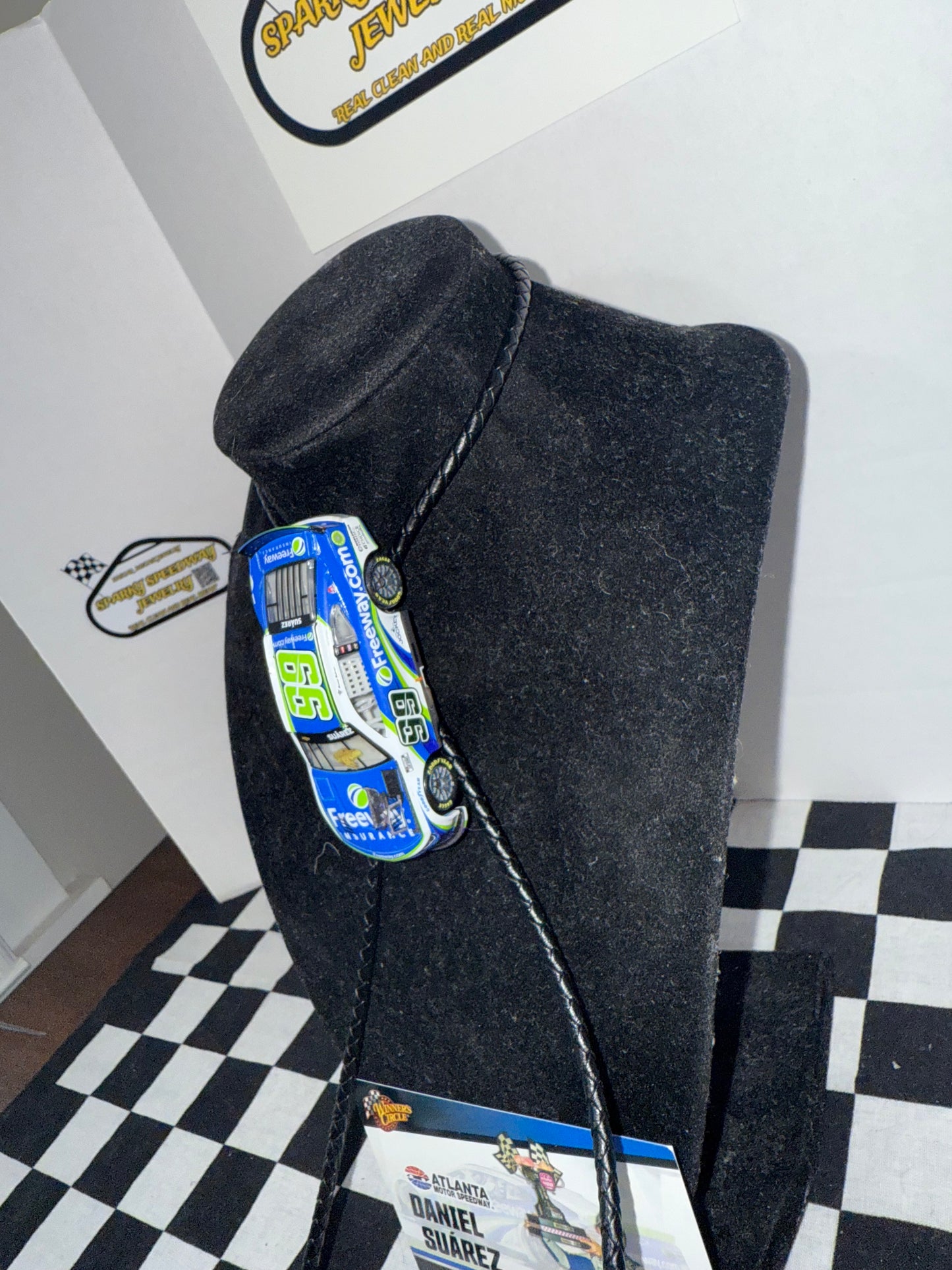 Nascar Bolo Tie - Daniel Suárez #99 Freeway Insurance (2024 Atlanta Win)