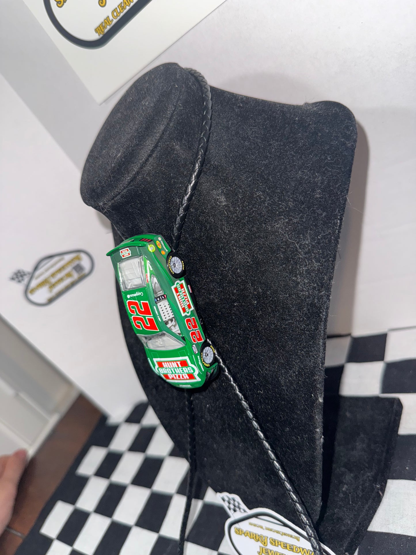 Nascar Bolo Tie - Joey Logano #22 Hunt Brothers