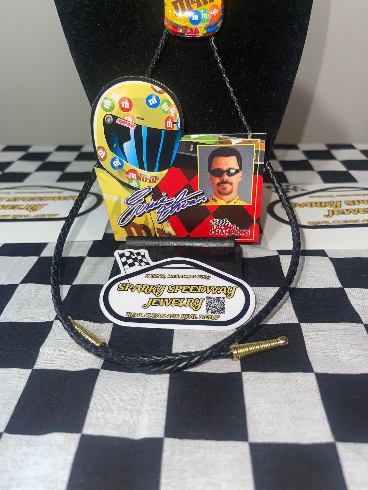 Nascar Bolo Tie - Erinie Irvan #36 M&M’S