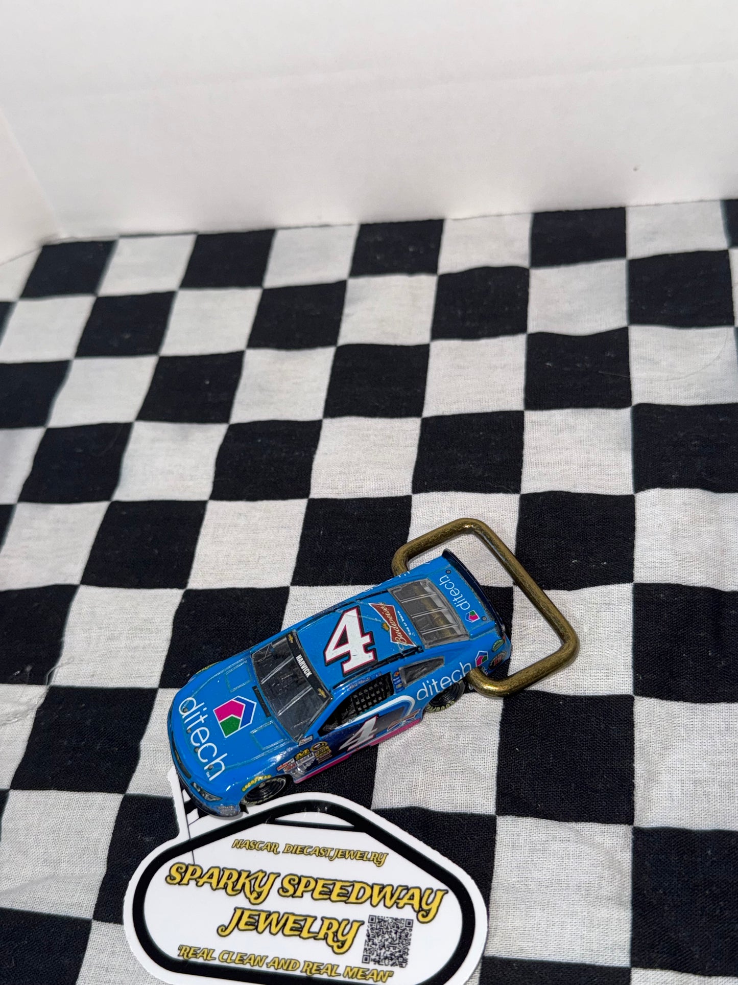 Nascar Belt Buckle - Kevin Harvick #4 Ditech