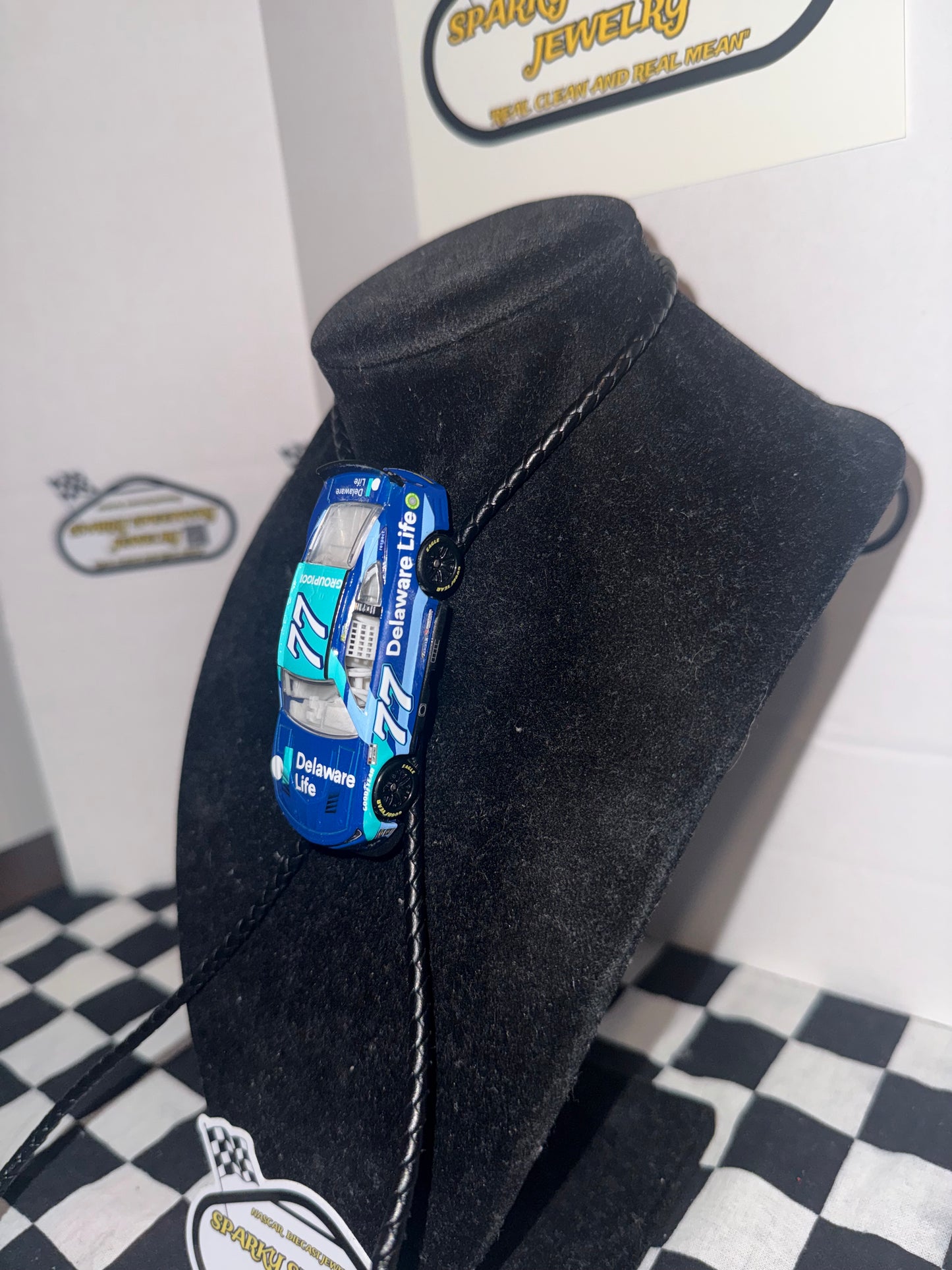 Nascar Bolo Tie - Carson Hocevar #77 Deleware Life