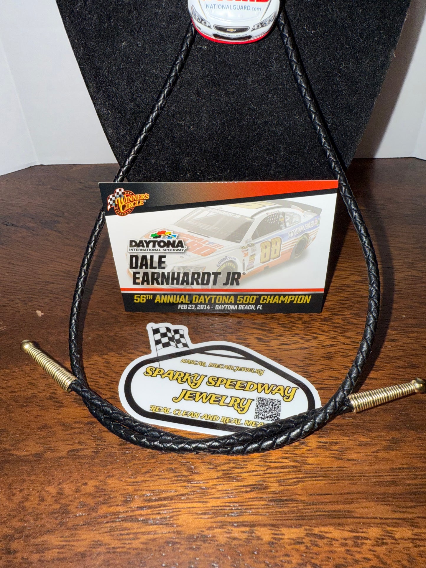 Nascar Bolo Tie - Dale Earnhardt Jr. #88 National Guard (2014 Daytona 500 Win)