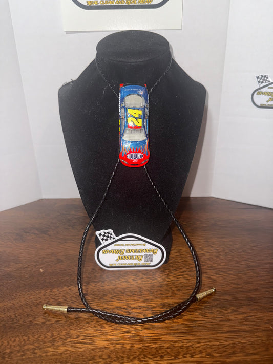 Nascar Bolo Tie - Jeff Gordon #24 Dupont (Flames)