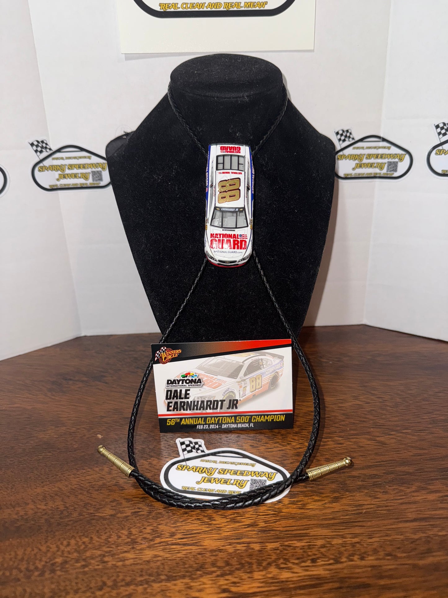 Nascar Bolo Tie - Dale Earnhardt Jr. #88 National Guard (2014 Daytona 500 Win)