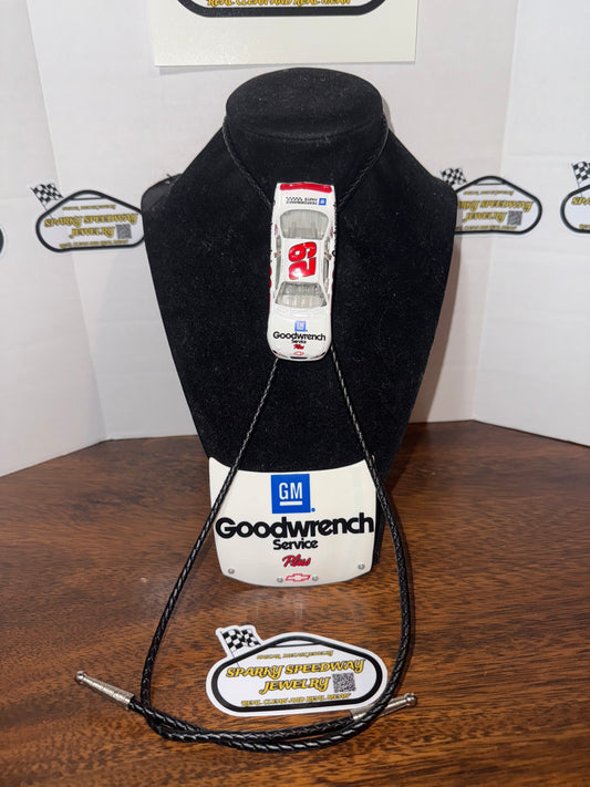 Nascar Bolo Tie - Kevin Harvick #29 Goodwrench (White)