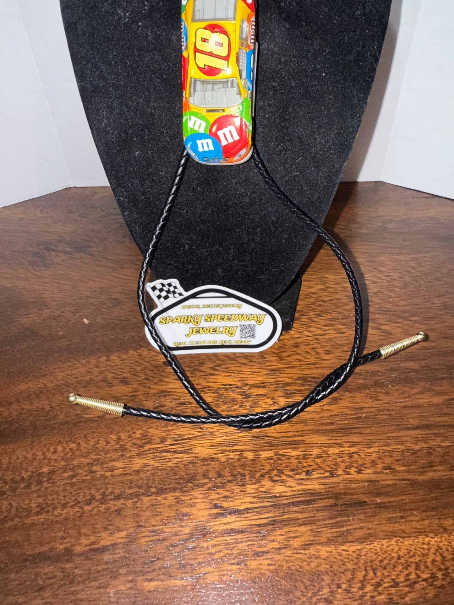 Nascar Bolo Tie - Kyle Busch #18 M&M’s