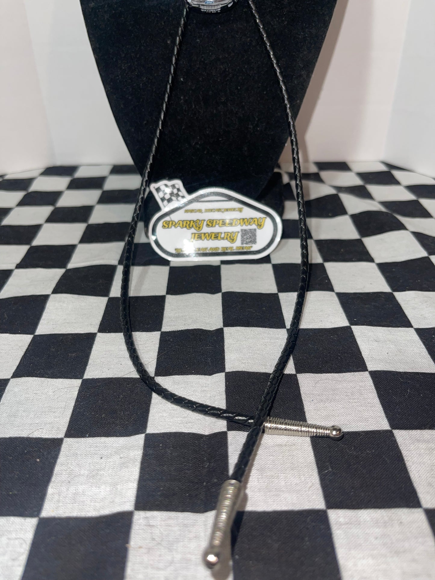 Nascar Bolo Tie - Jeff Burton #99 Exide Batteries (Chrome)