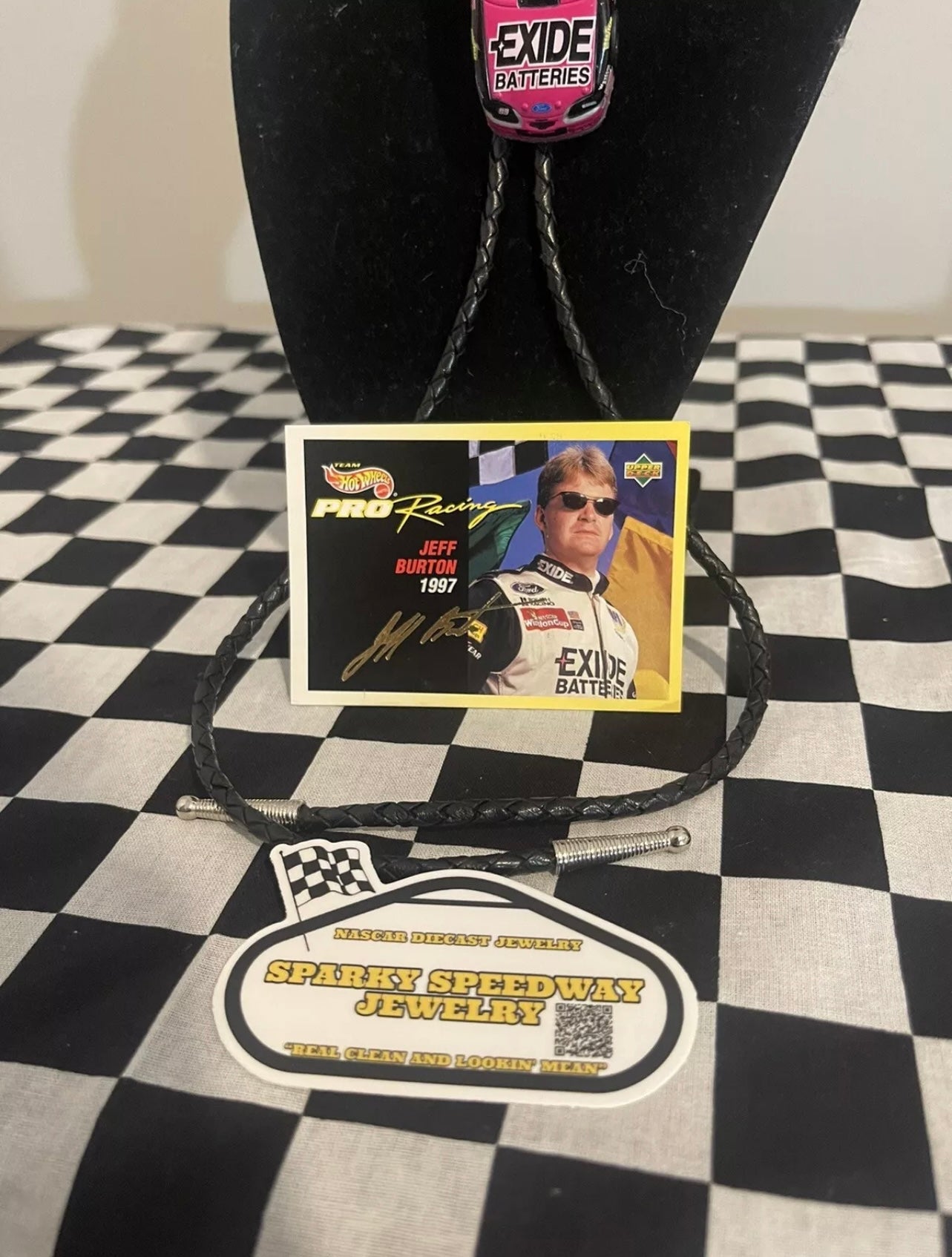 Nascar Bolo Tie - Jeff Burton #99 Exide