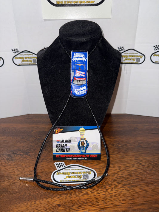 Nascar Bolo Tie - Rajah Caruth #71 HendrickCars.com (2024 Las Vegas Win)