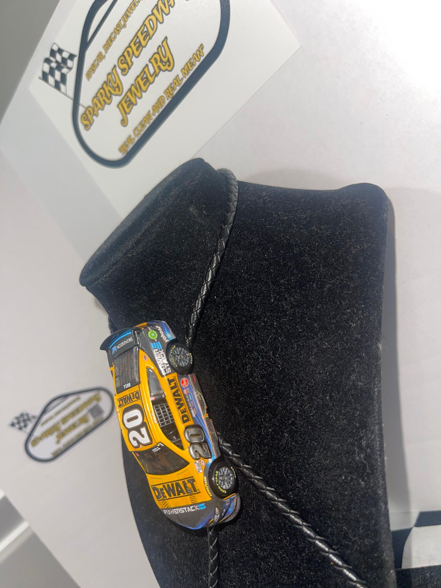 Nascar Bolo Tie - Christopher Bell #20 Dewalt