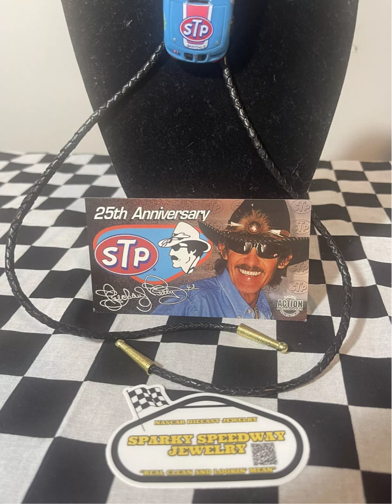 Nascar Bolo Tie - Bobby Hamilton #43 STP