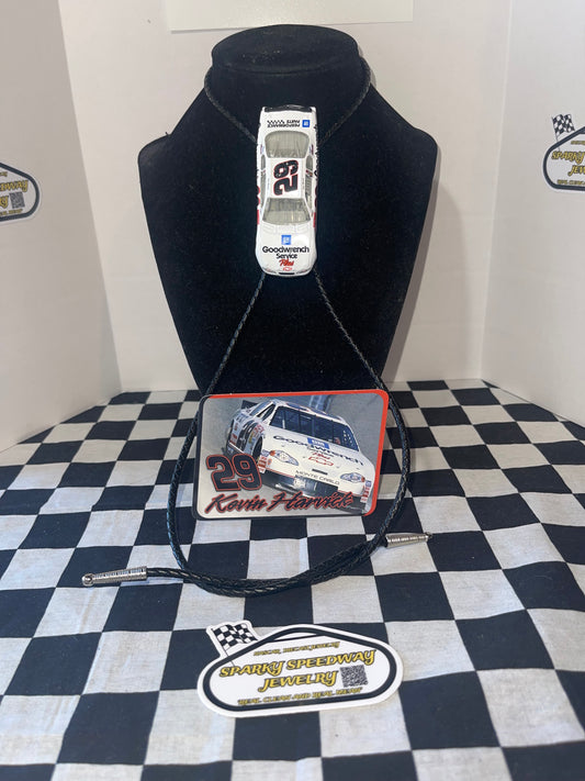 Nascar Bolo Tie - Kevin Harvick #29 Goodwrench (White)