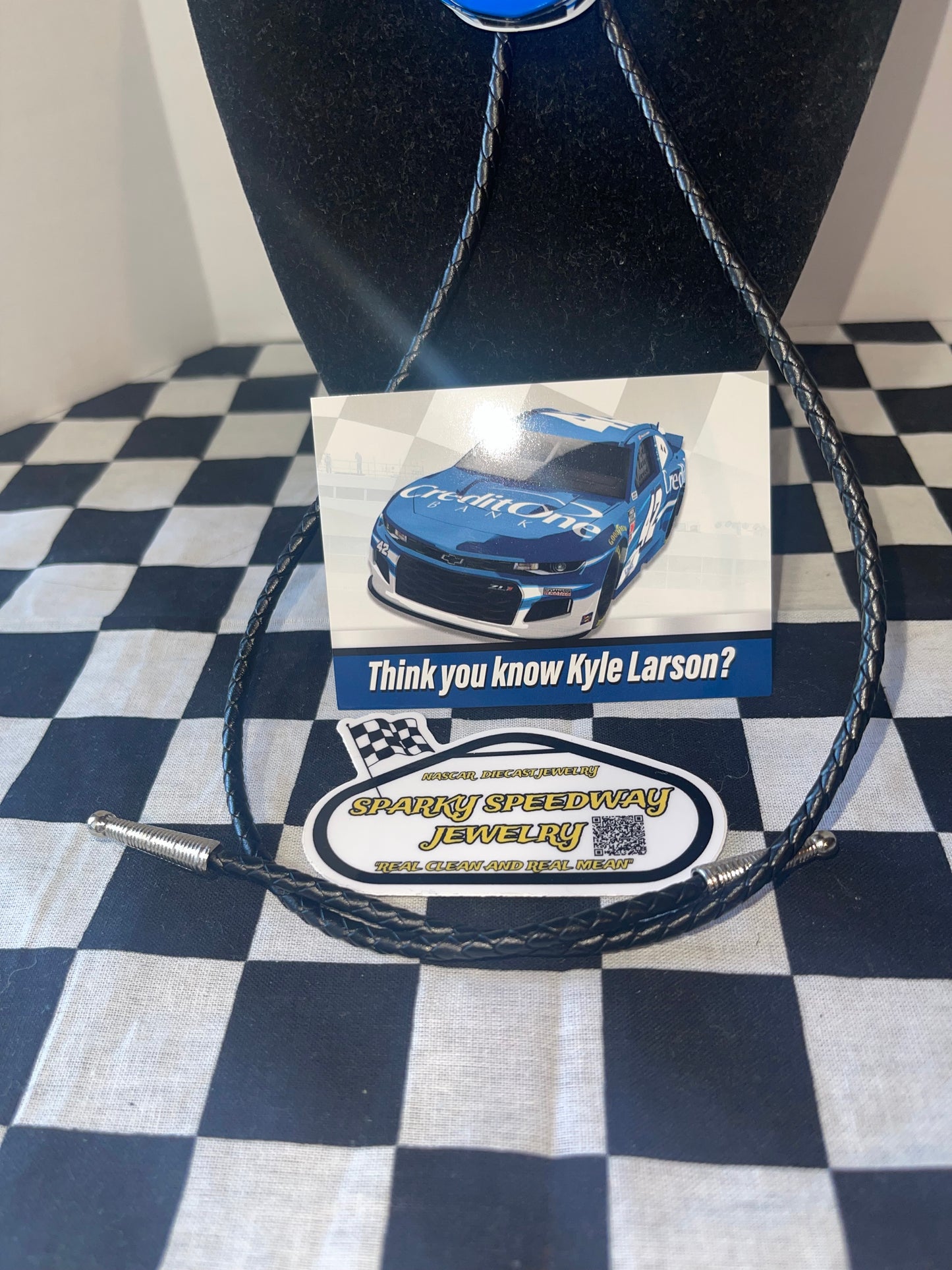 Nascar Bolo Tie - Kyle Larson #42 Credit One Bank