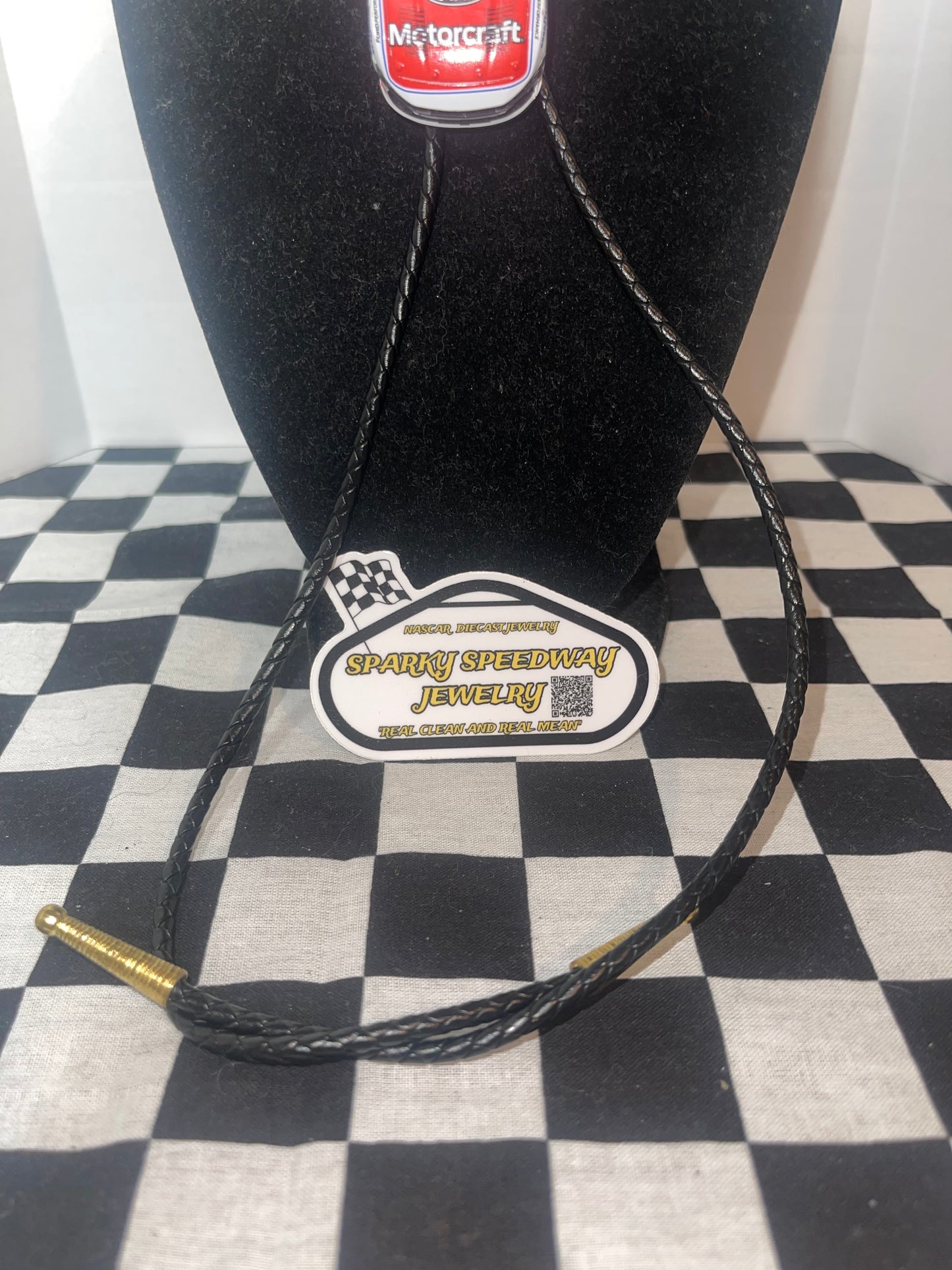 Nascar Bolo Tie - Harrison Burton #21 Ford Motorcraft