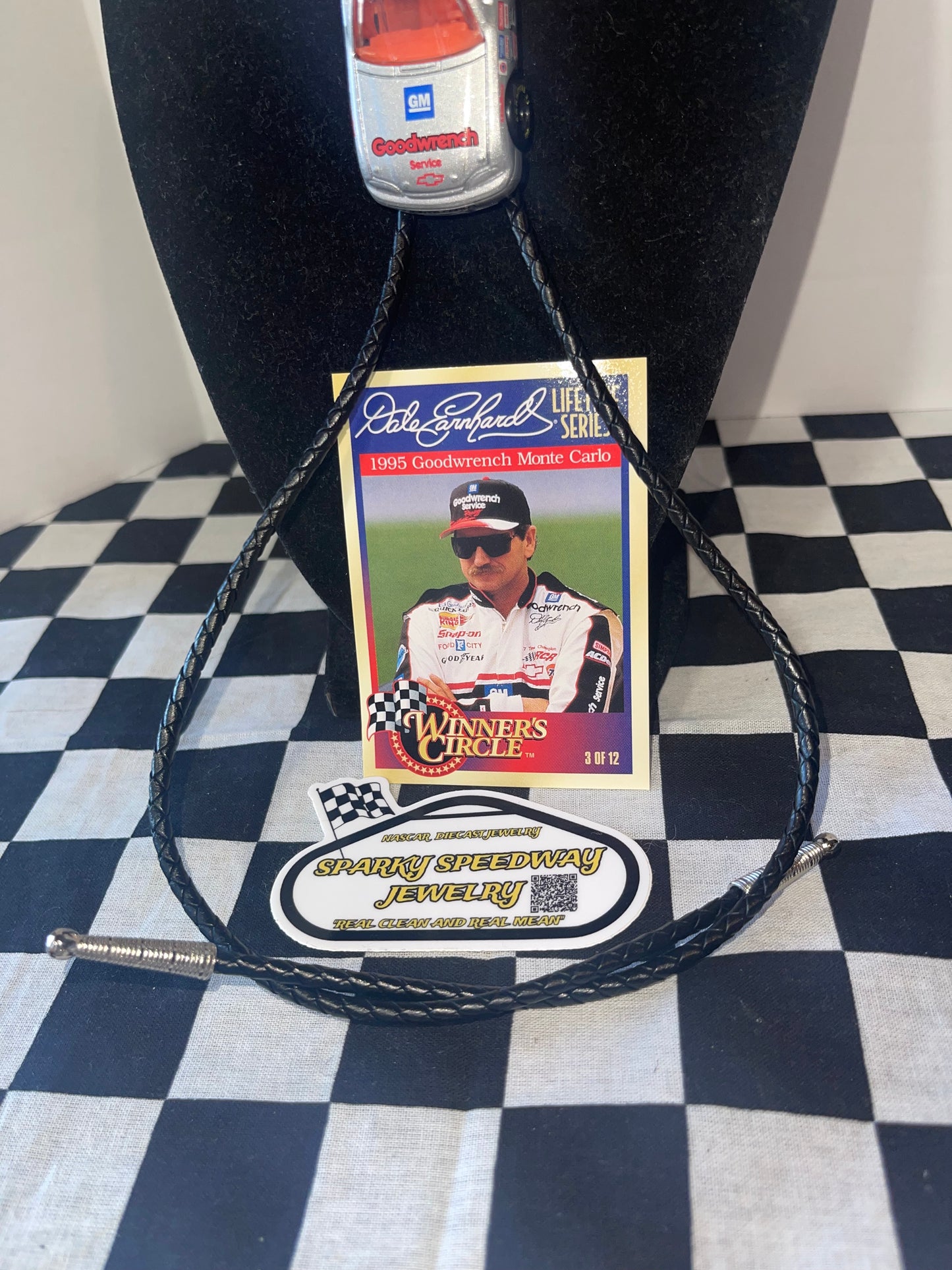 Nascar Bolo Tie - Dale Earnhardt #3 Goodwrench (Quick Silver)