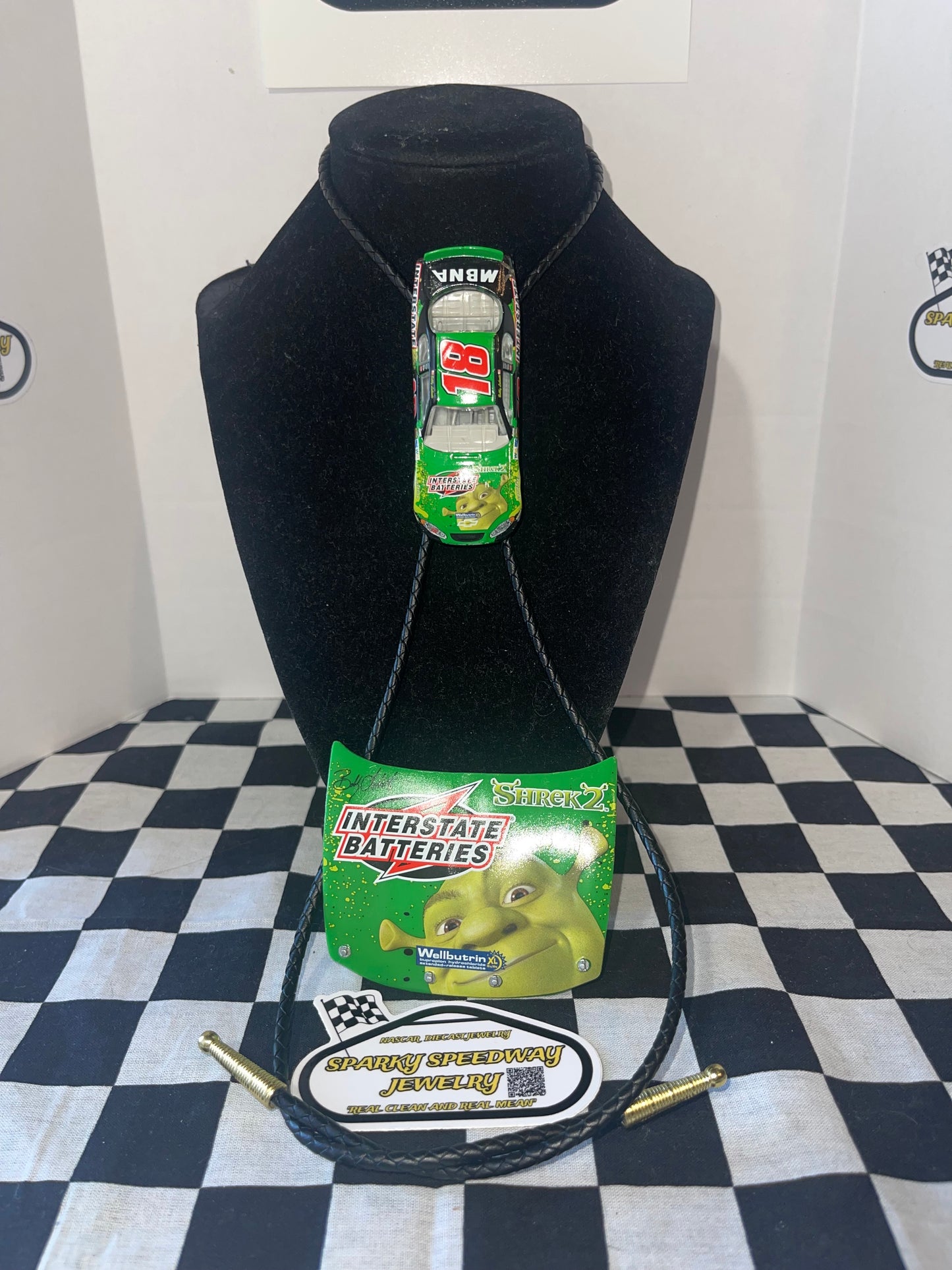 Nascar Bolo Tie - Bobby Labonte Interstate Batteries (Sherk 2)