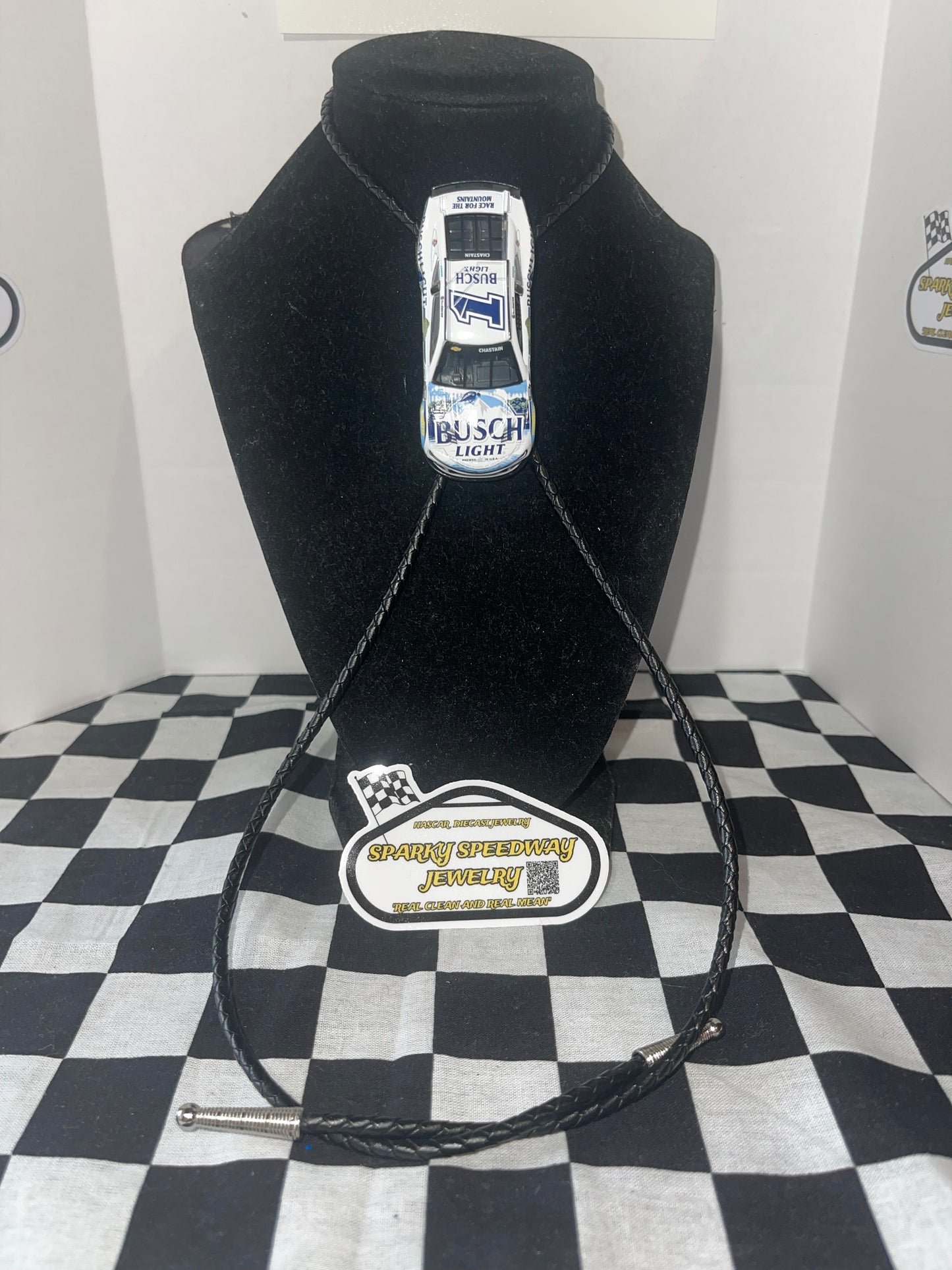 Nascar Bolo Tie - Ross Chastain #1 Busch Light Fishing