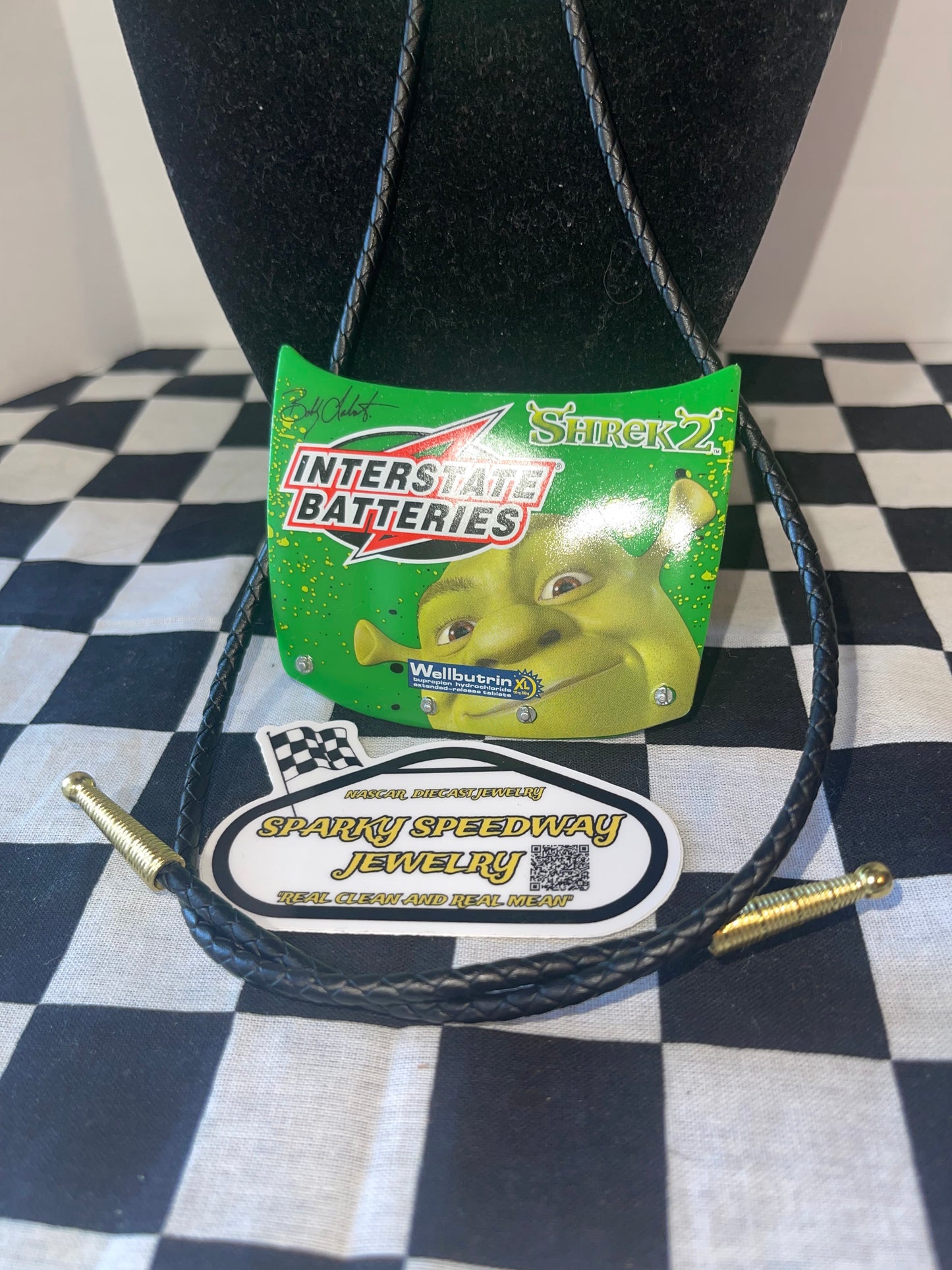 Nascar Bolo Tie - Bobby Labonte Interstate Batteries (Sherk 2)