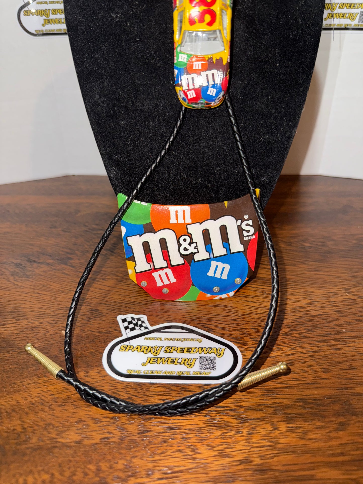 Nascar Bolo Tie - Elliott Sadler #38 M&M’S