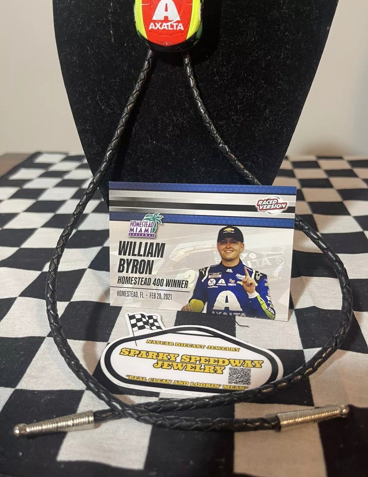 Nascar Bolo Tie - Willian Byron #24 Axalta 2021 Miami Win