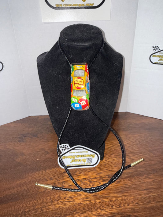 Nascar Bolo Tie - Kyle Busch #18 M&M’s